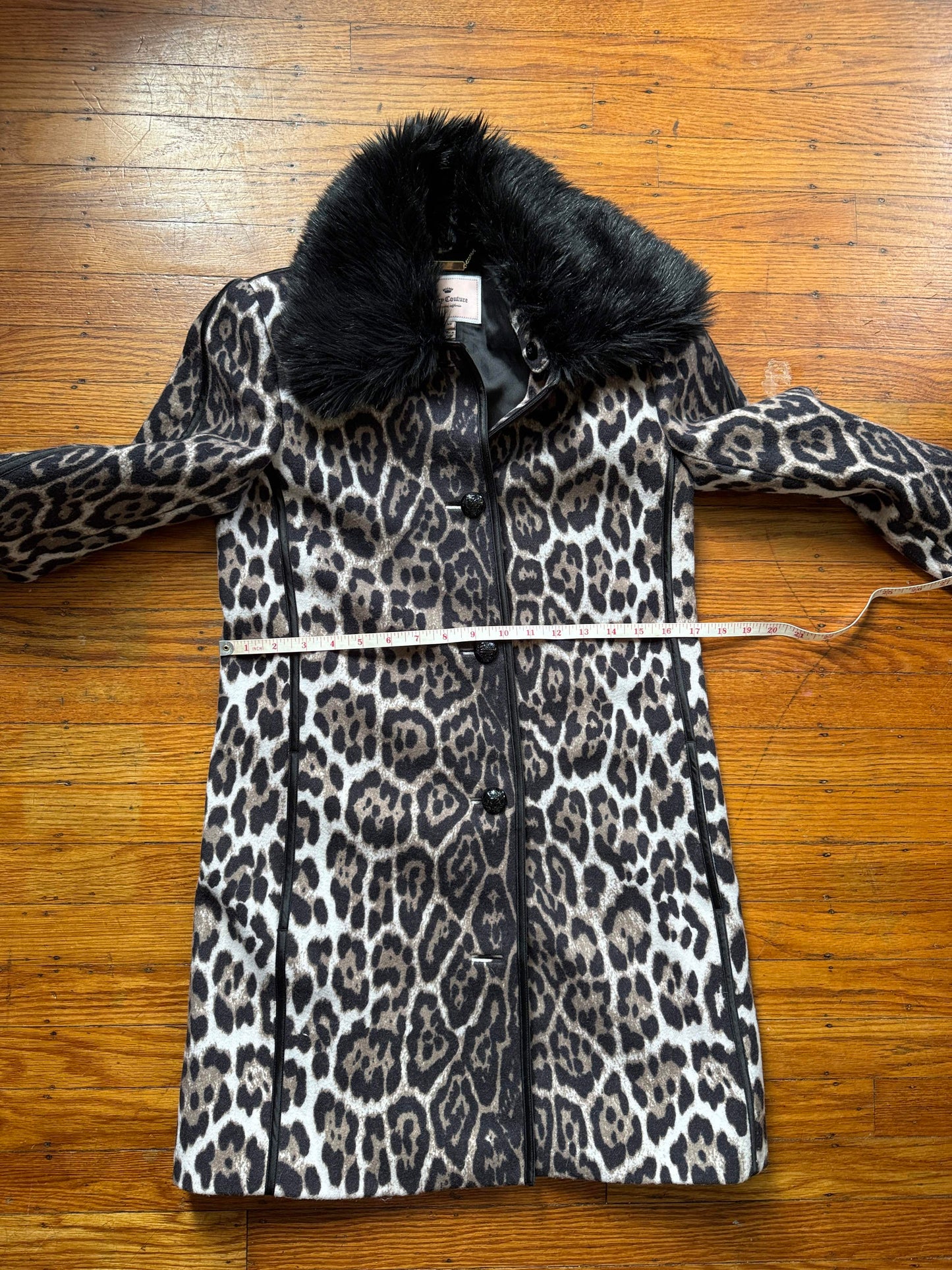 Leopard Print Statement Coat, XS