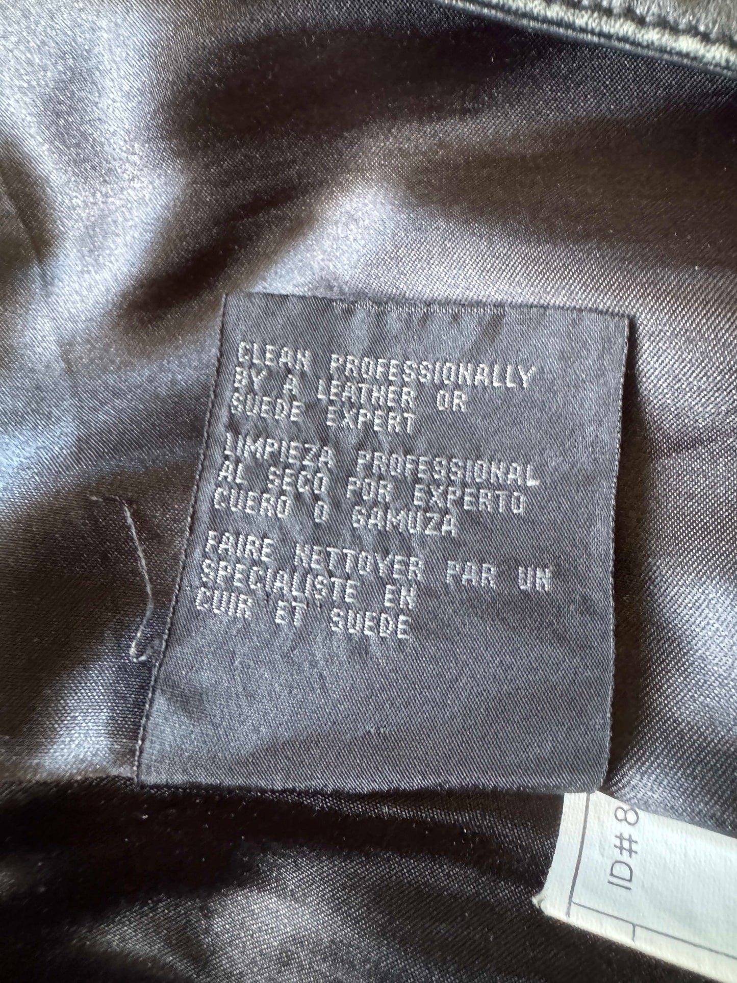 Black Leather Women's Y2K Vintage Trench, Size M