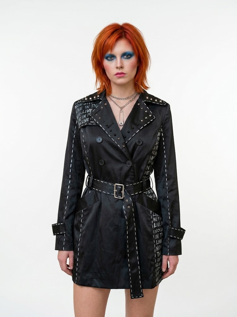 Live In The Now Womens Trench Coat, Size S