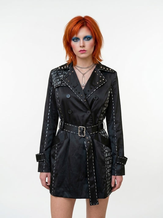 Live In The Now Womens Trench Coat, Size S