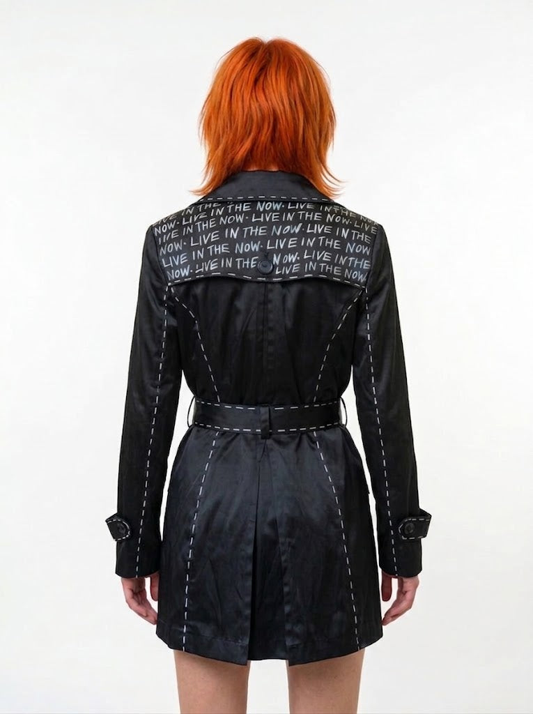 Live In The Now Womens Trench Coat, Size S