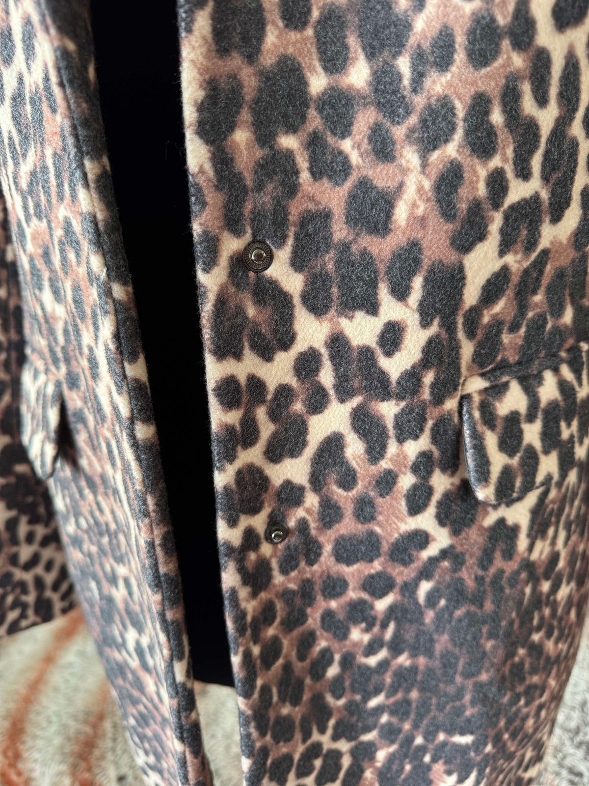 Leopard Print Statement Coat, M
