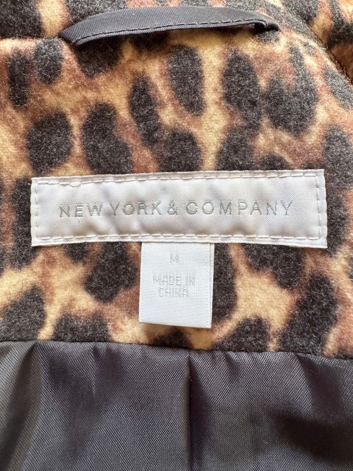 Leopard Print Statement Coat, M
