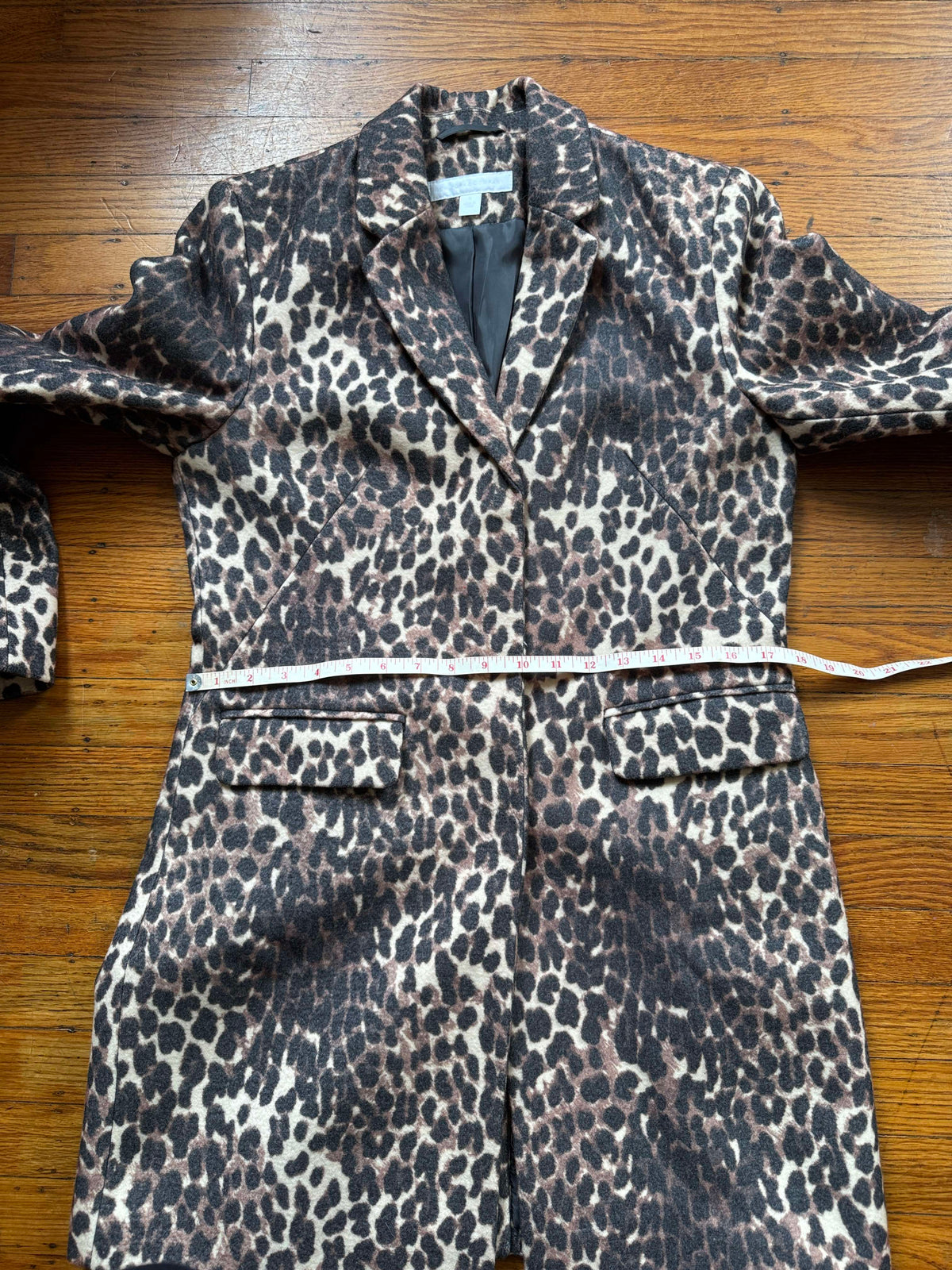 Leopard Print Statement Coat, M