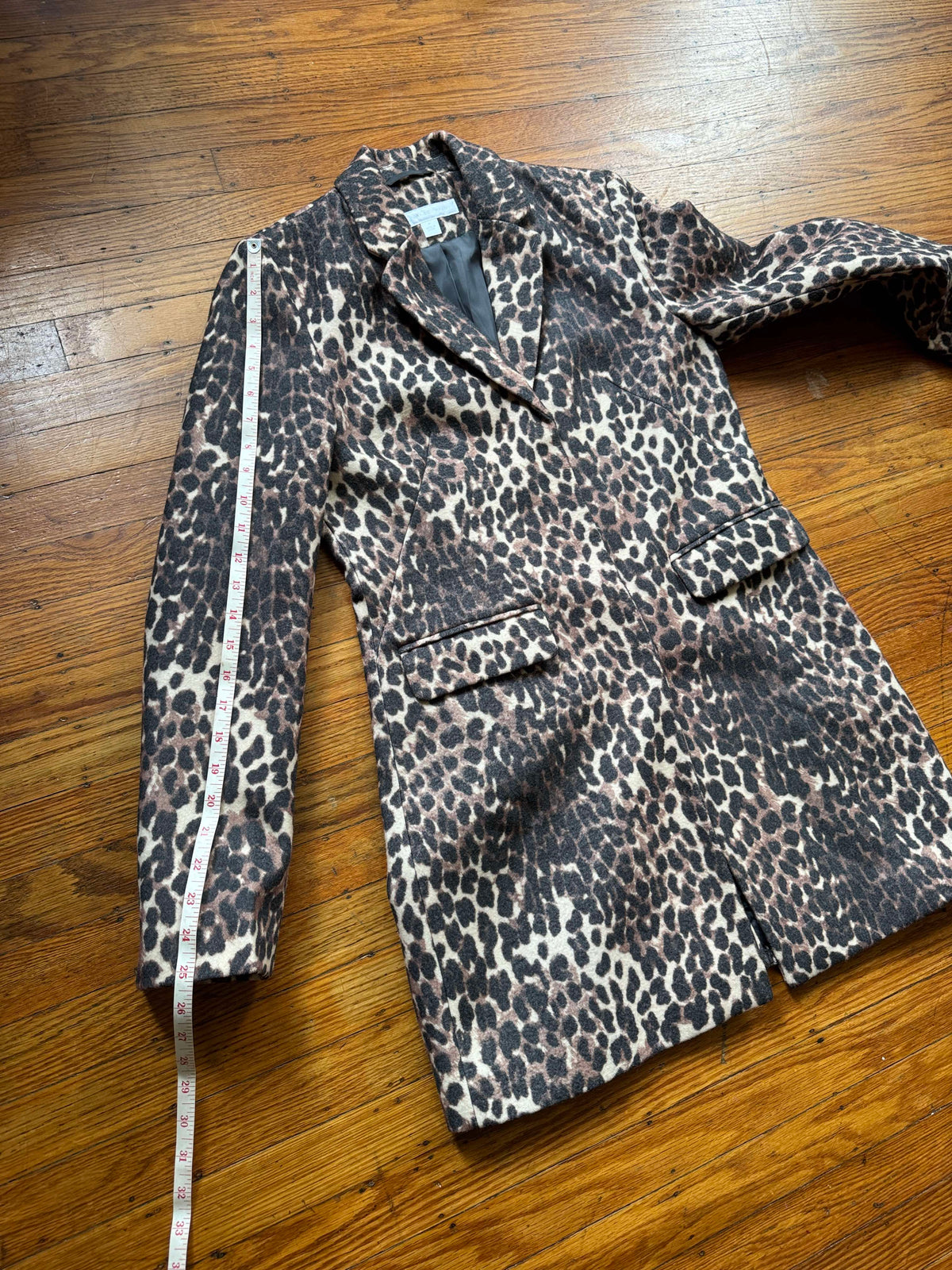 Leopard Print Statement Coat, M