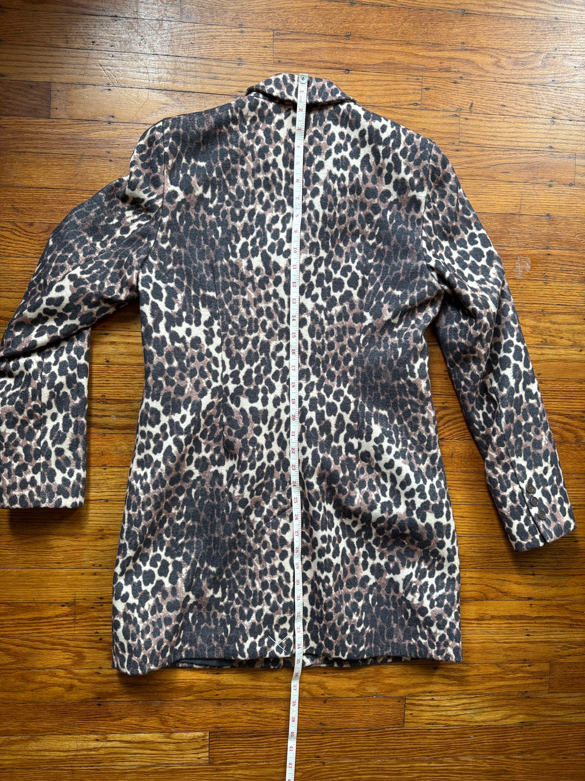 Leopard Print Statement Coat, M