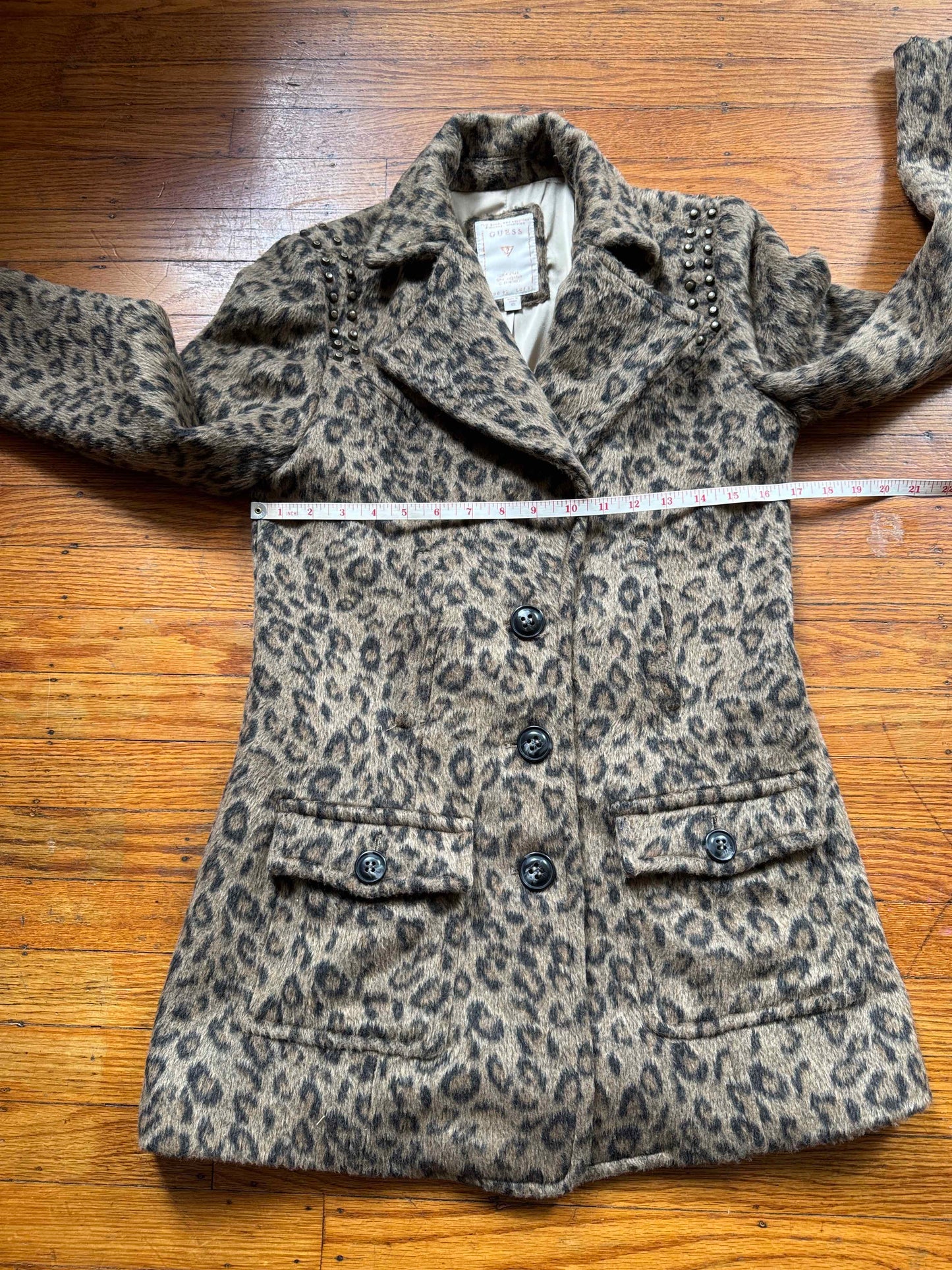 Leopard Print Statement Coat, XS
