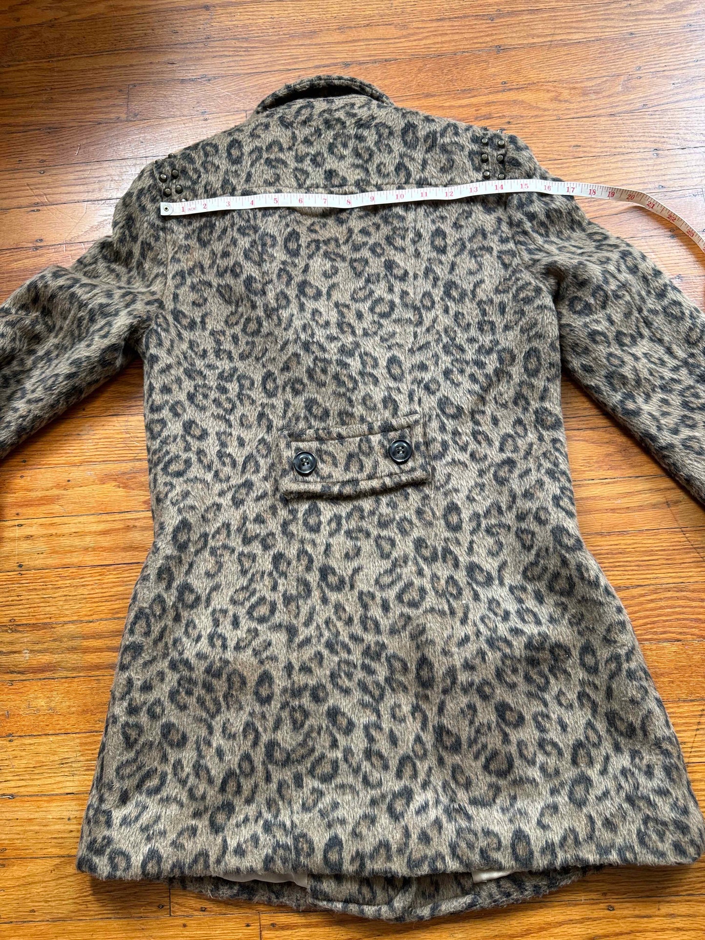 Leopard Print Statement Coat, XS