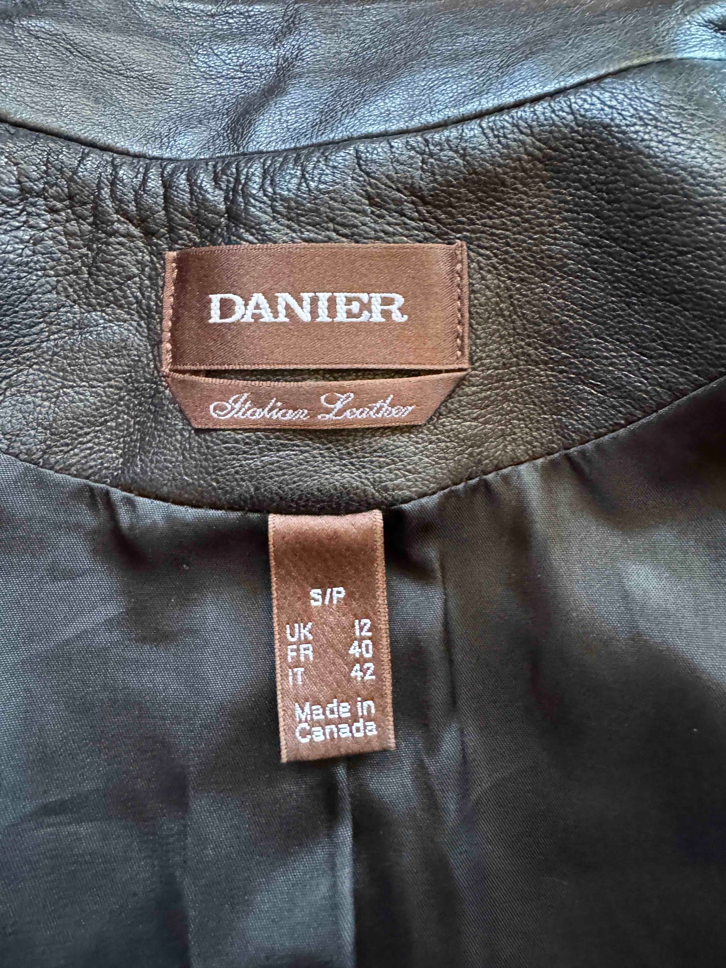 Women's Leather Blazer Jacket, S