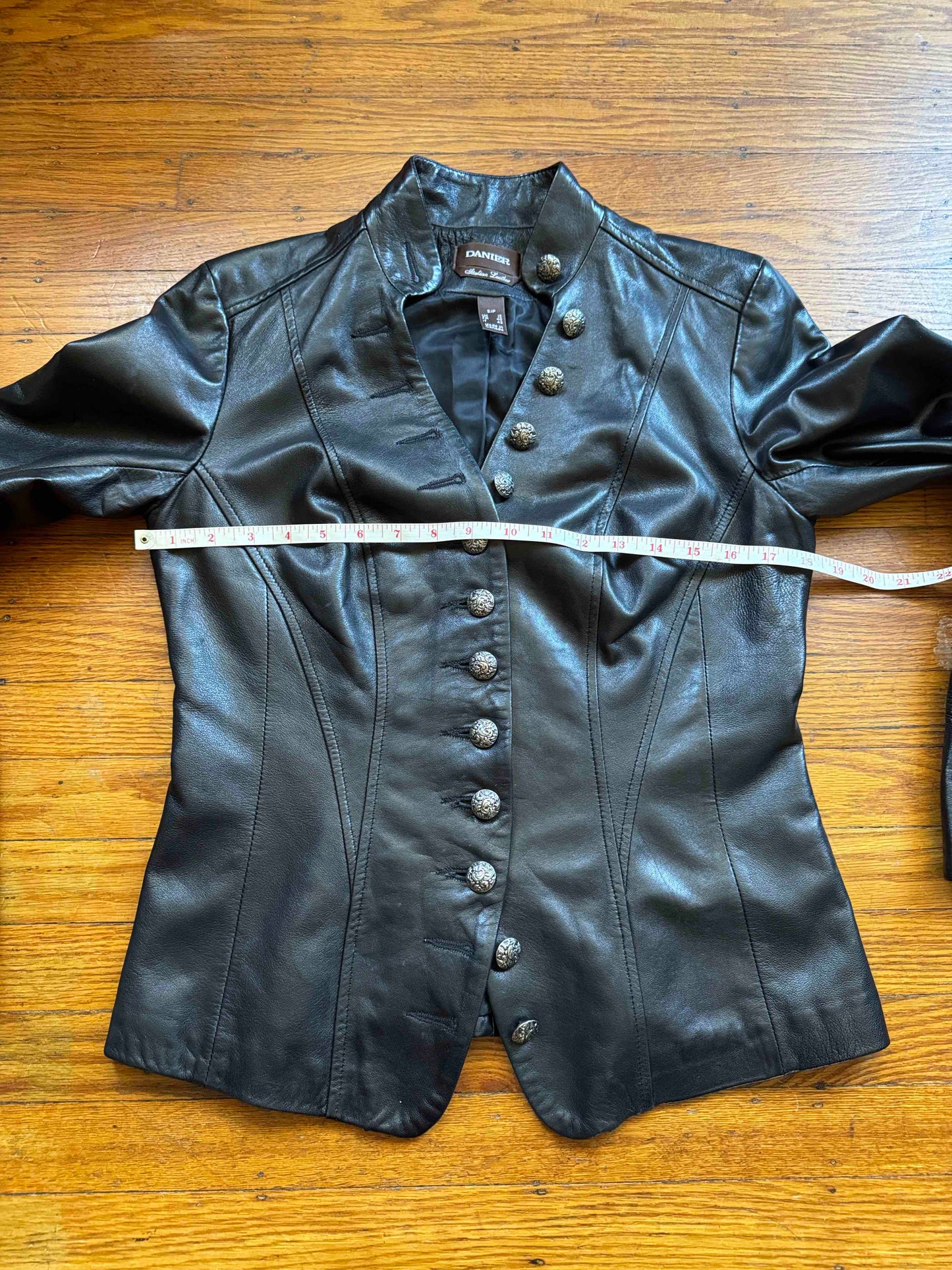 Women's Leather Blazer Jacket, S