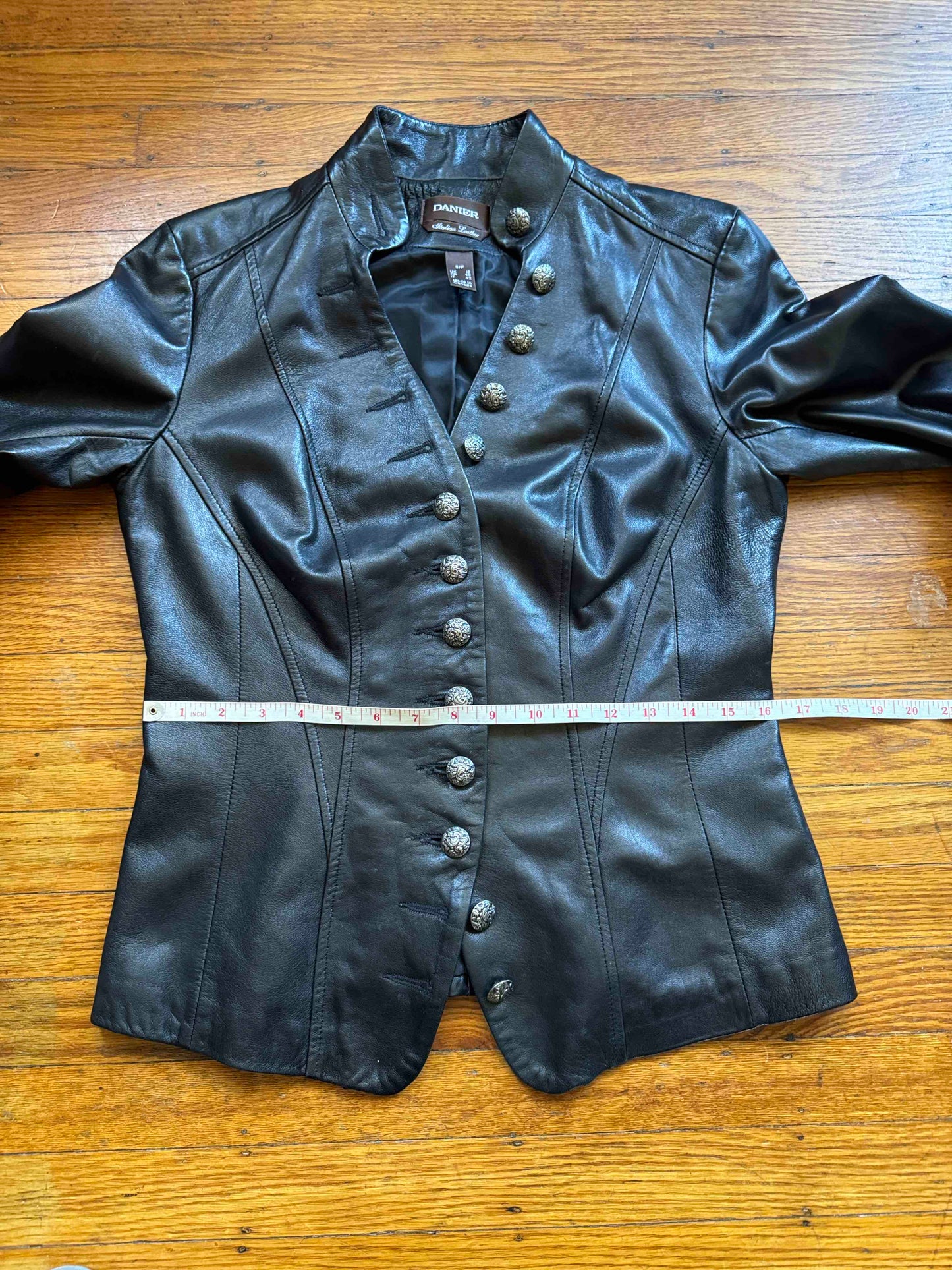 Women's Leather Blazer Jacket, S
