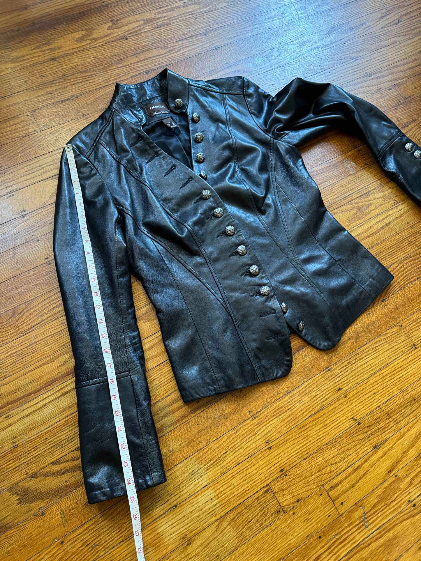Women's Leather Blazer Jacket, S