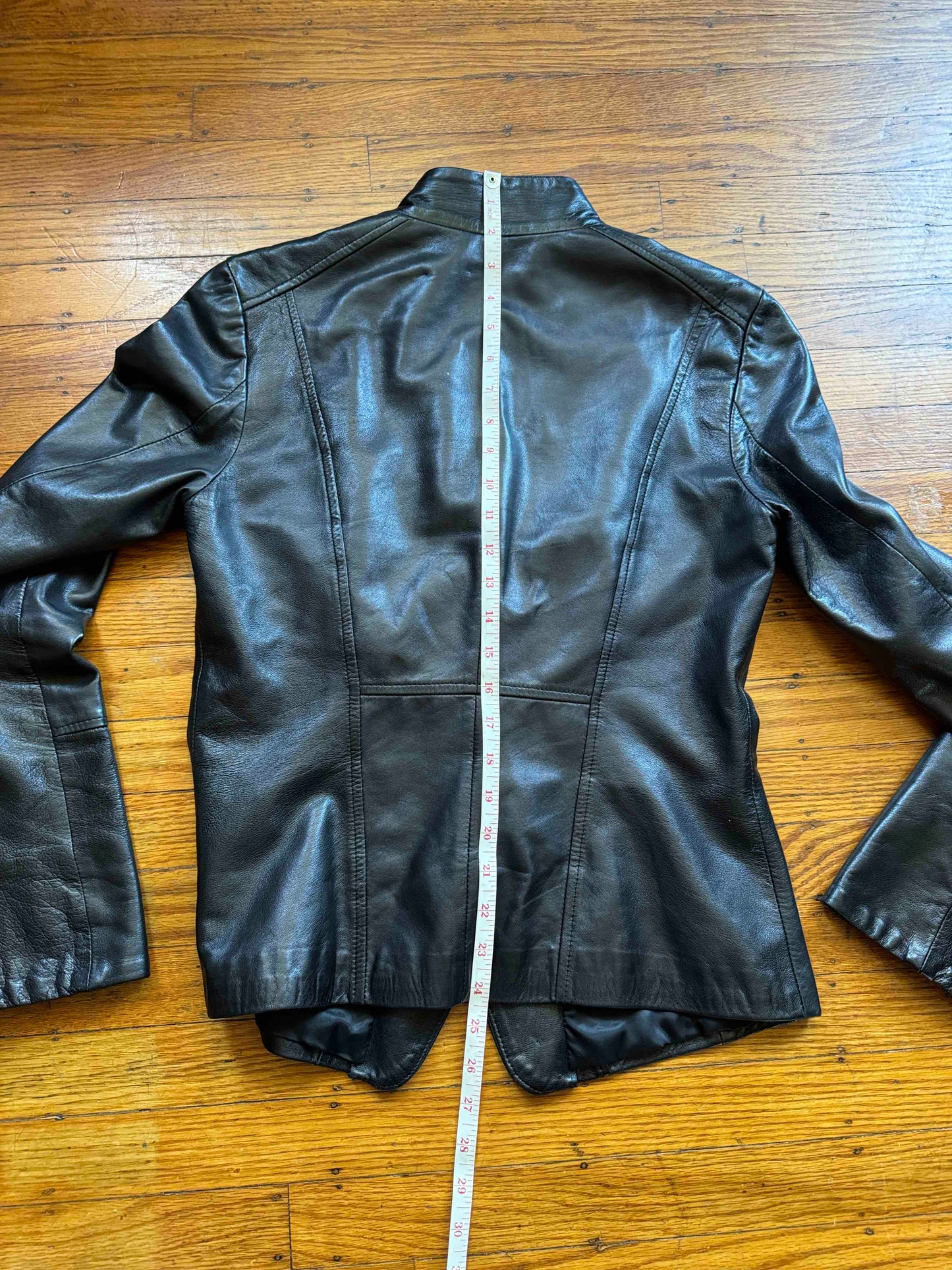 Women's Leather Blazer Jacket, S