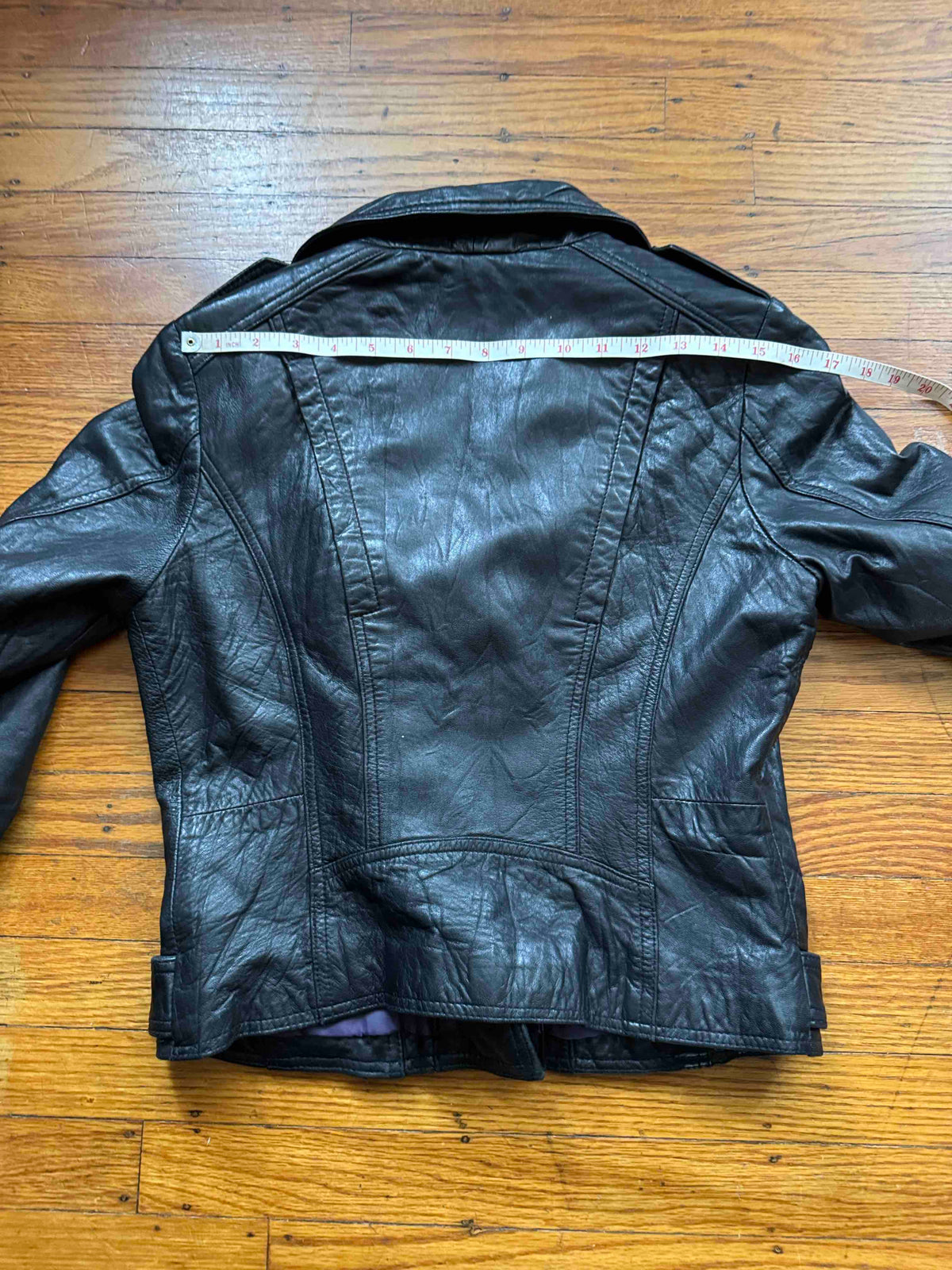 Women's Lambskin Leather Motorcycle Jacket, S