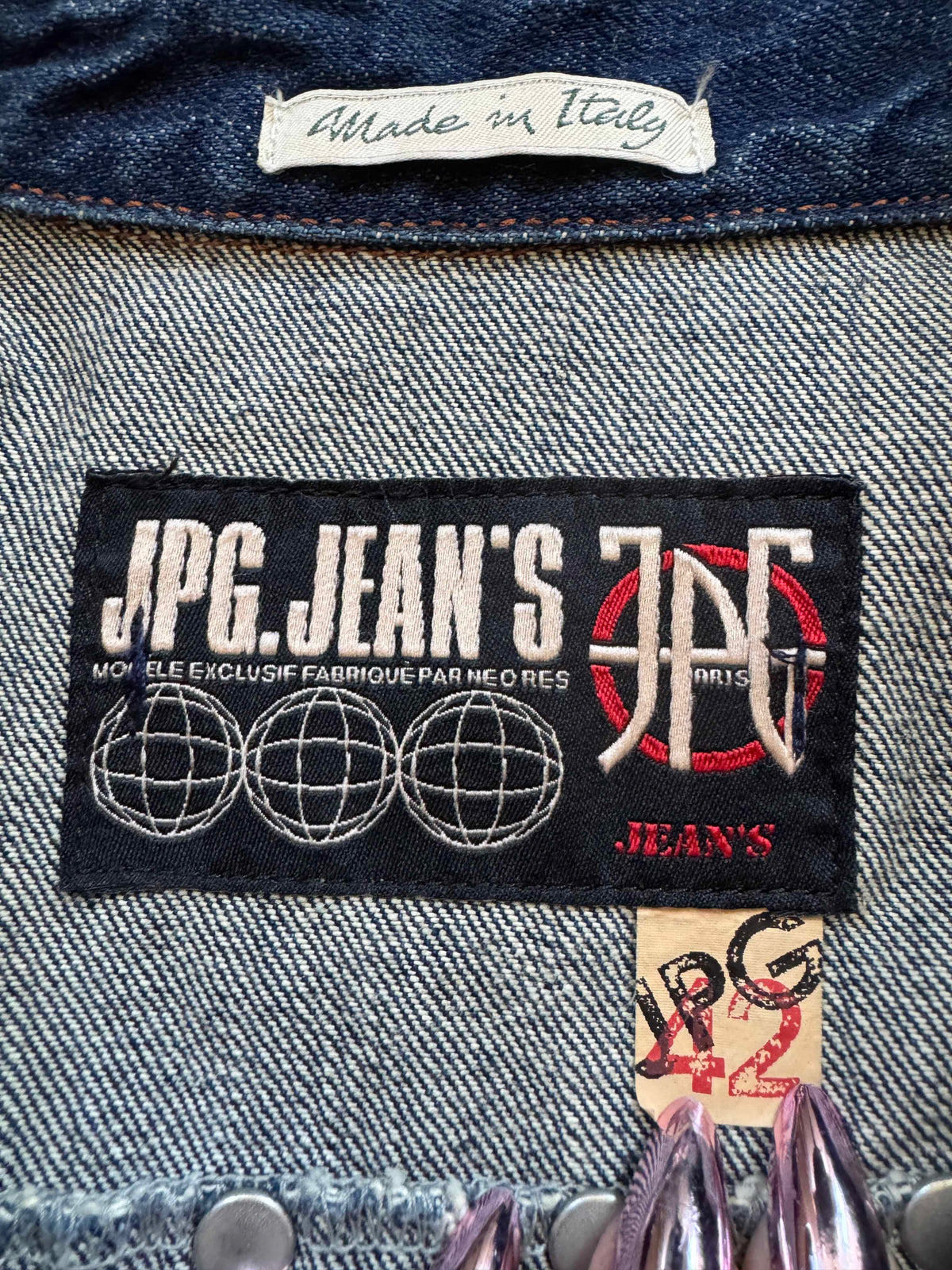 Jean Paul Gaultier (JPG Jeans) Studded Denim jacket Size M/8