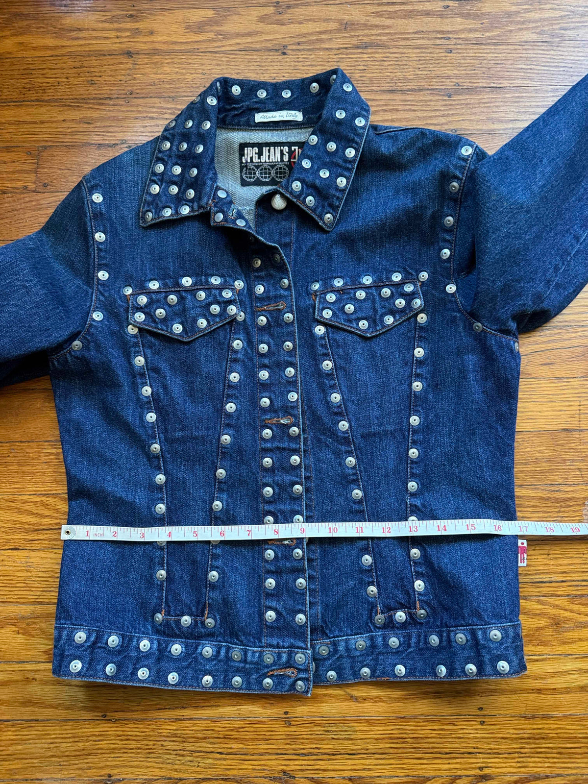 Jean Paul Gaultier (JPG Jeans) Studded Denim jacket Size M/8