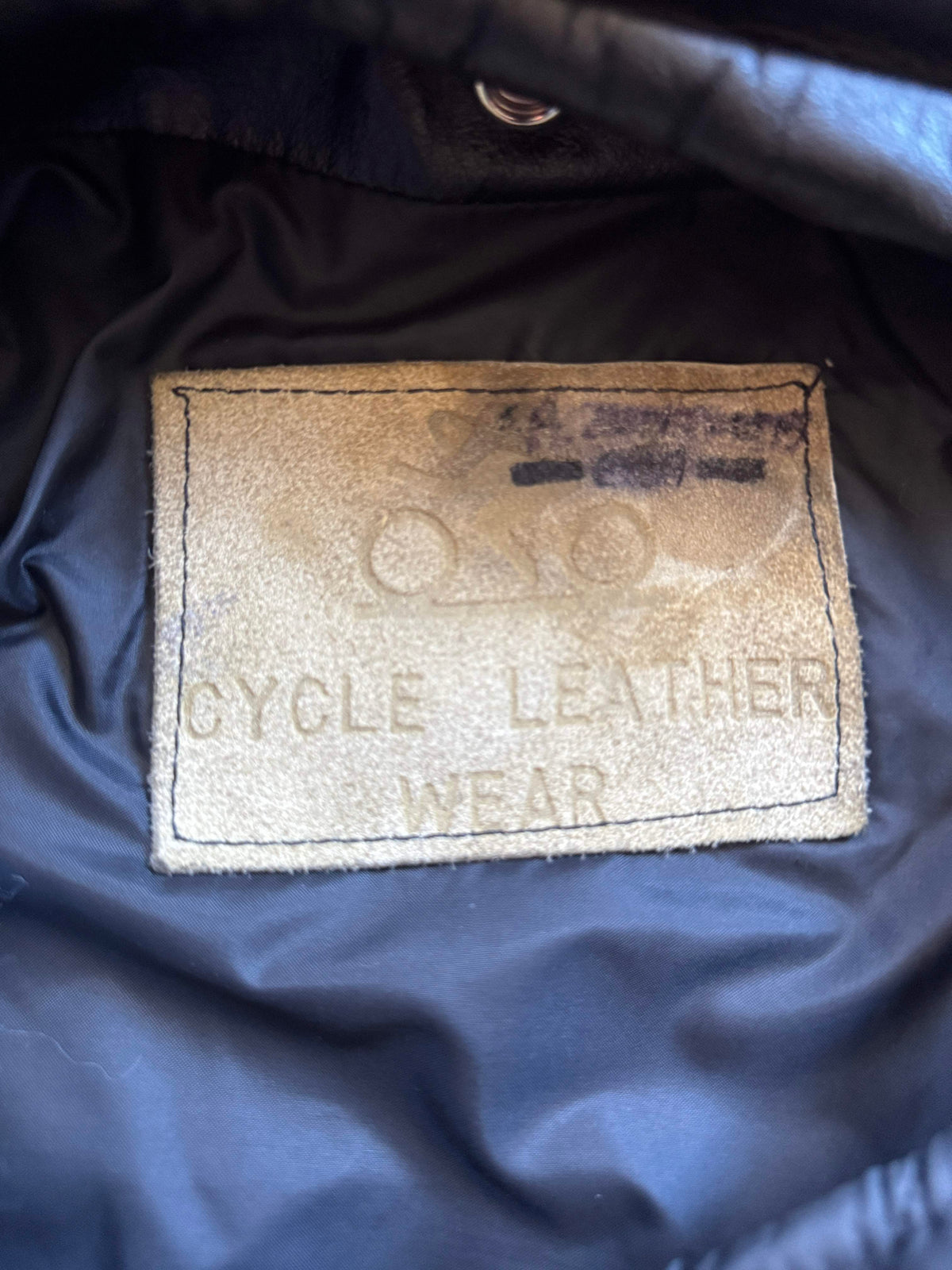 Women's Vintage 1980s Leather Motorcycle Jacket, M
