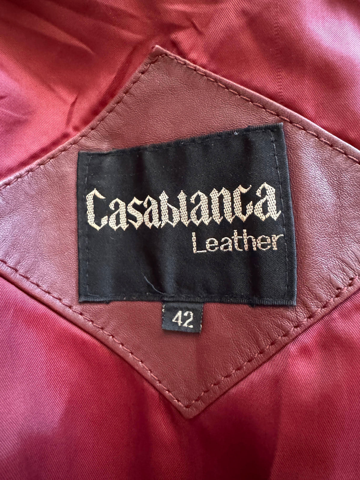Men's 1970's Brown Vintage Leather Jacket, M/ 42