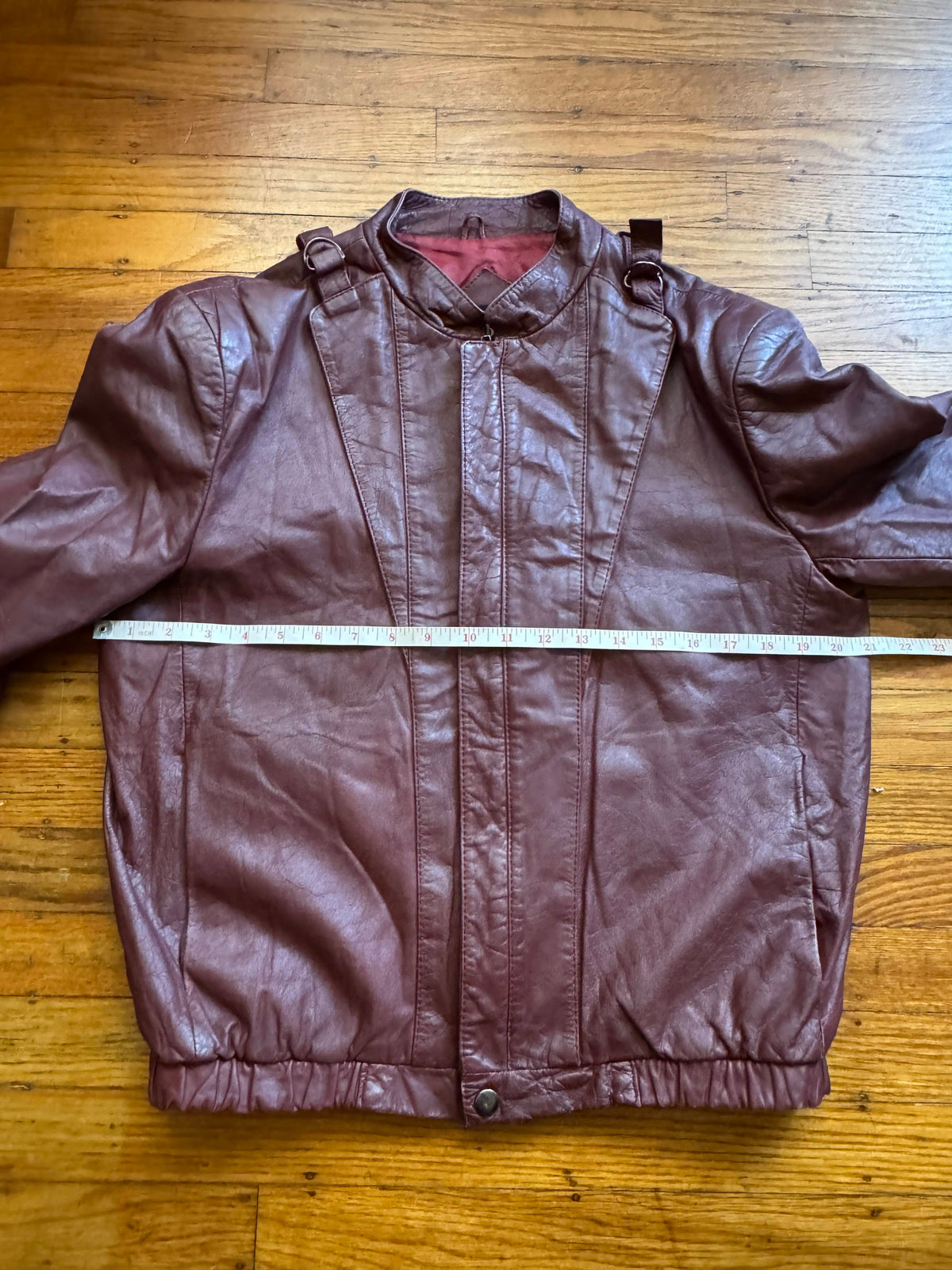 Men's 1970's Brown Vintage Leather Jacket, M/ 42