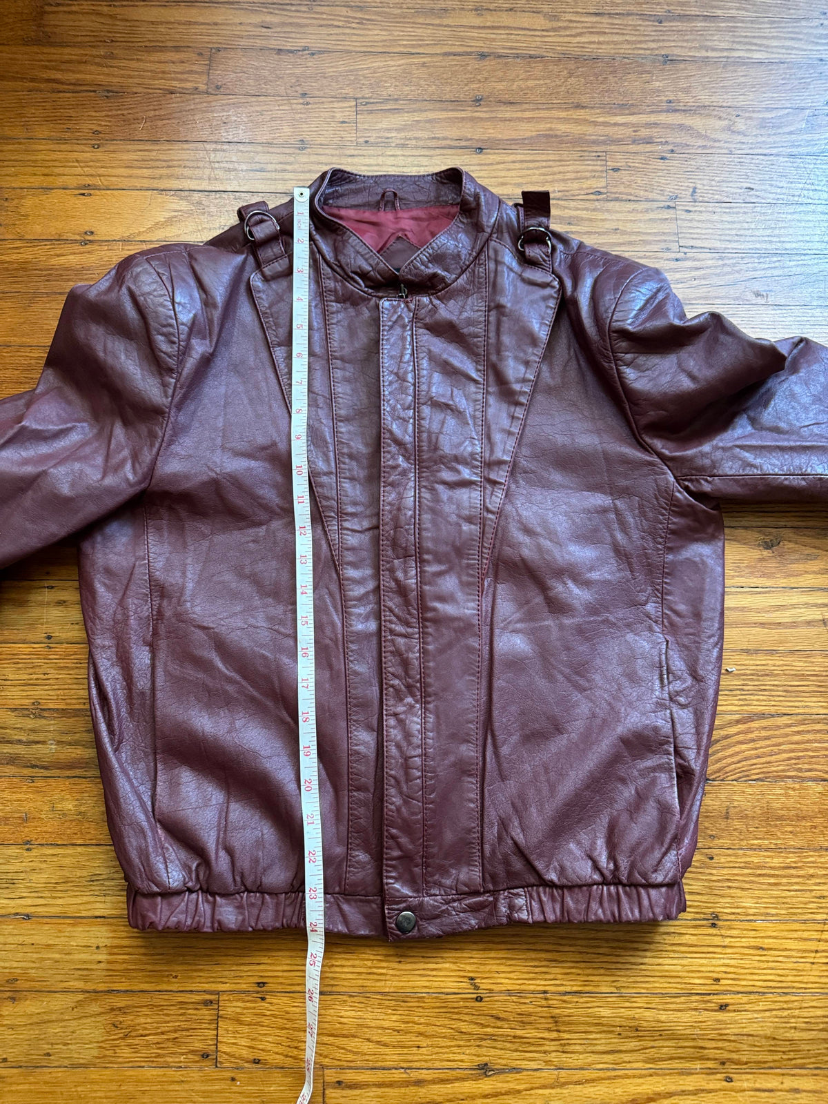 Men's 1970's Brown Vintage Leather Jacket, M/ 42