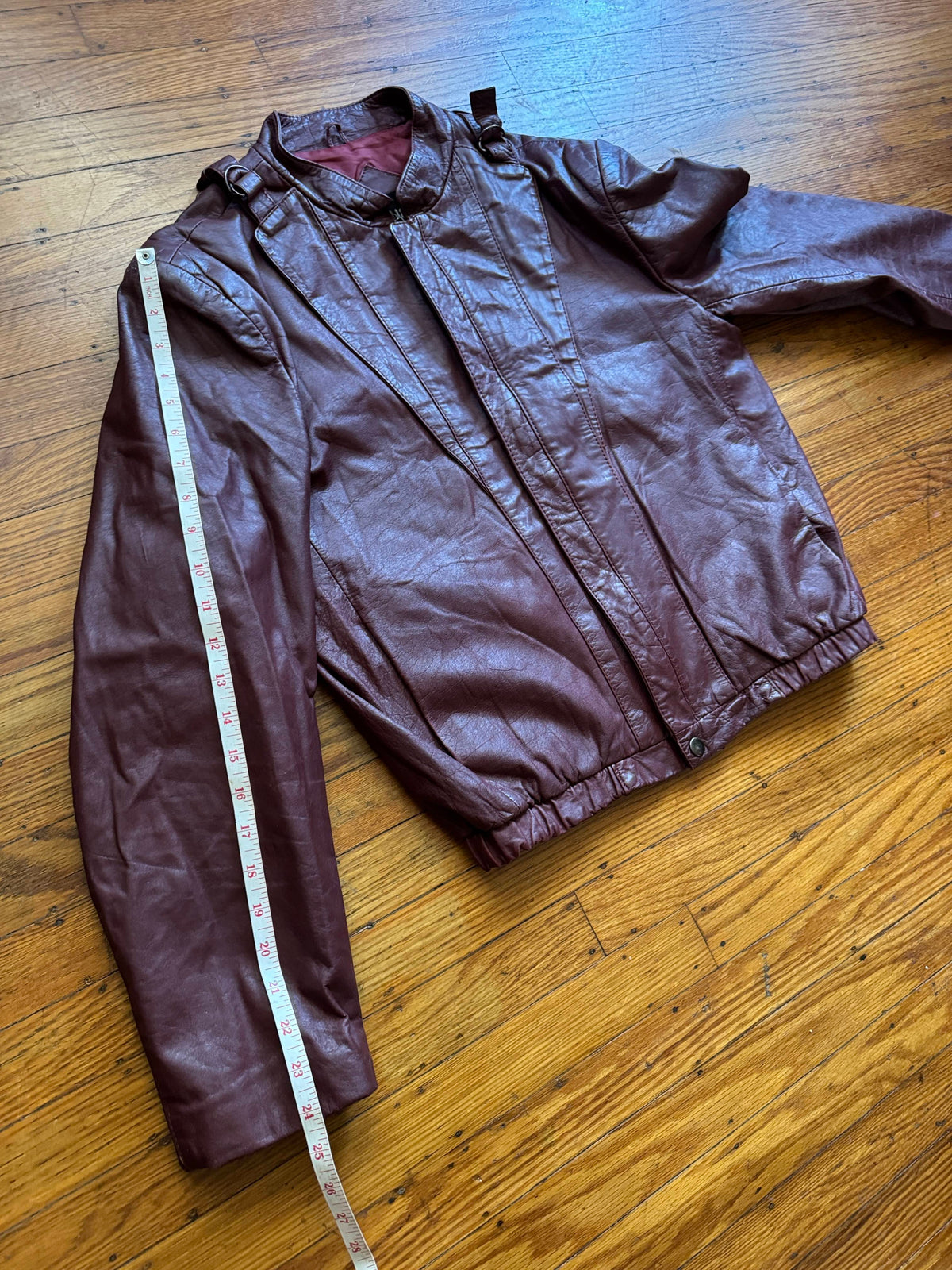 Men's 1970's Brown Vintage Leather Jacket, M/ 42