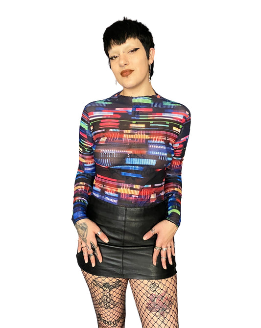 mesh fashion top