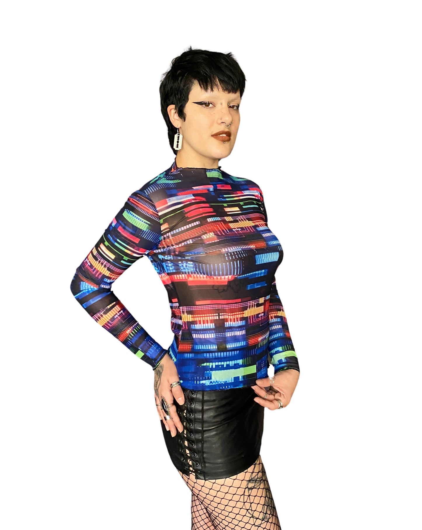 punky fashion top