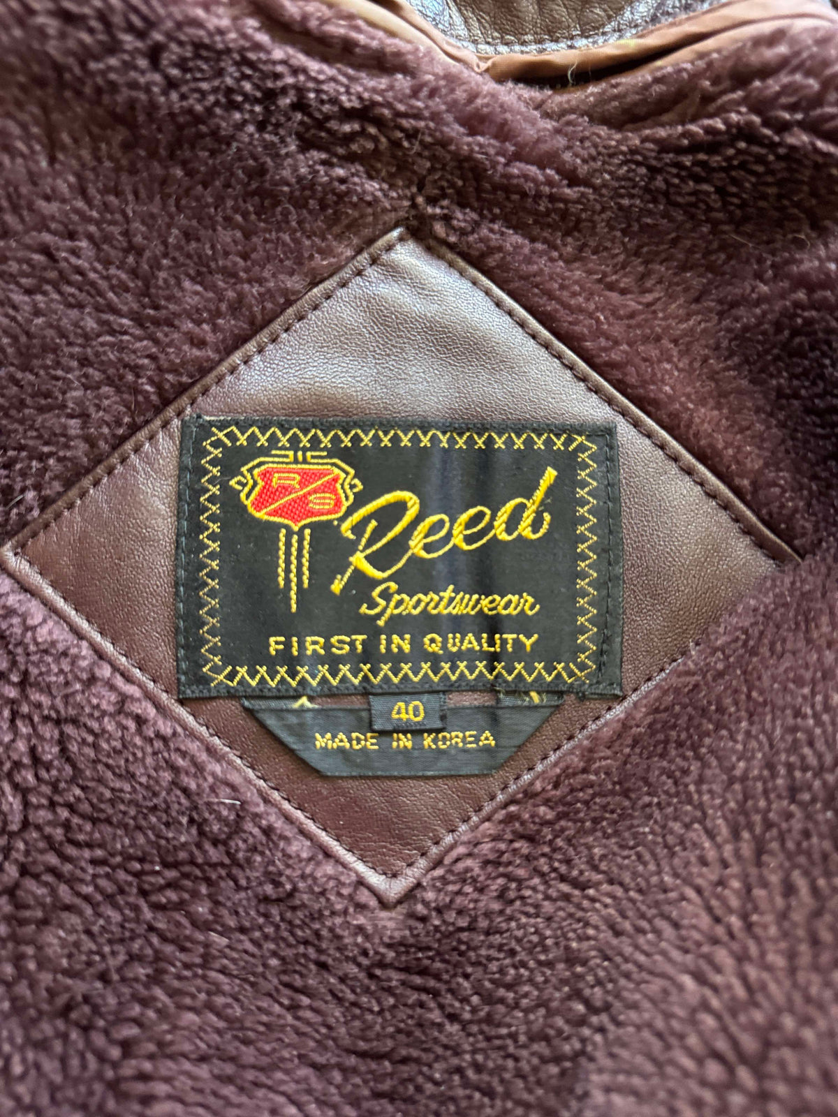 Men's 1970's Brown Vintage Leather Jacket, M 40