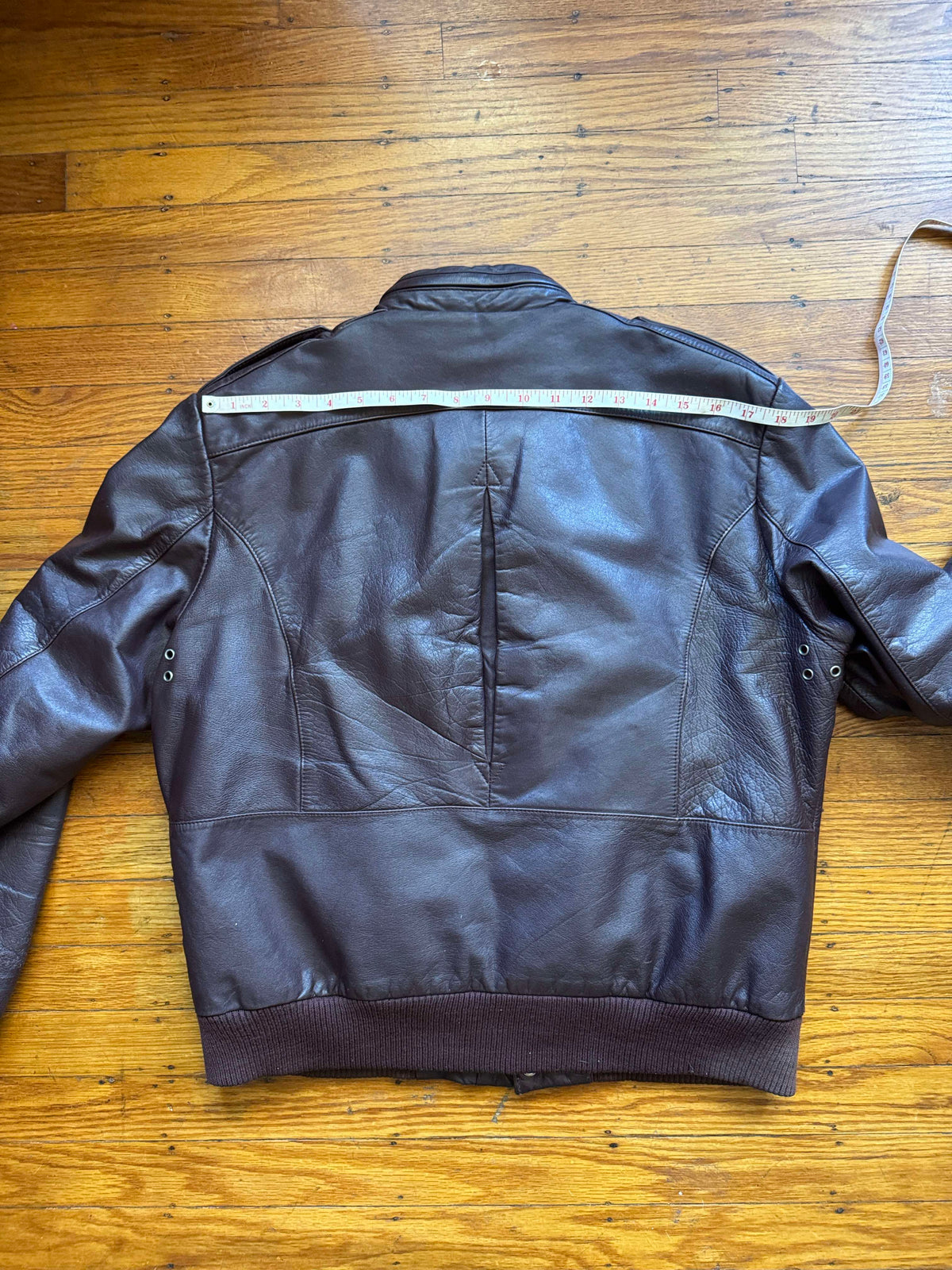 Men's 1970's Brown Vintage Leather Jacket, M 40