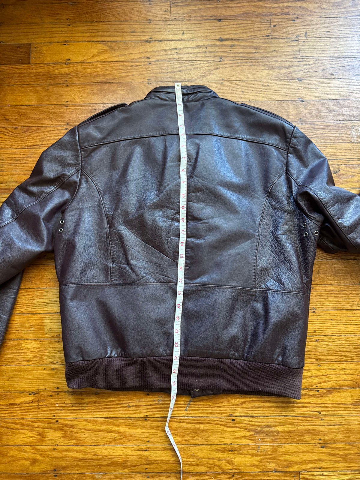 Men's 1970's Brown Vintage Leather Jacket, M 40
