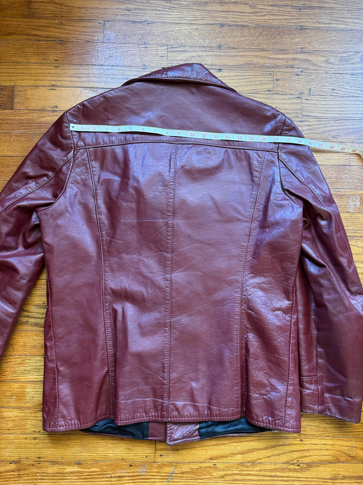 Men's 1970's Brown Vintage Leather Jacket,