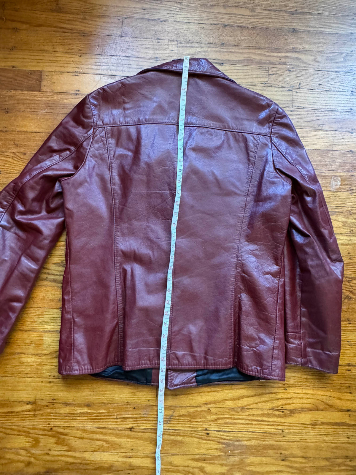 Men's 1970's Brown Vintage Leather Jacket,