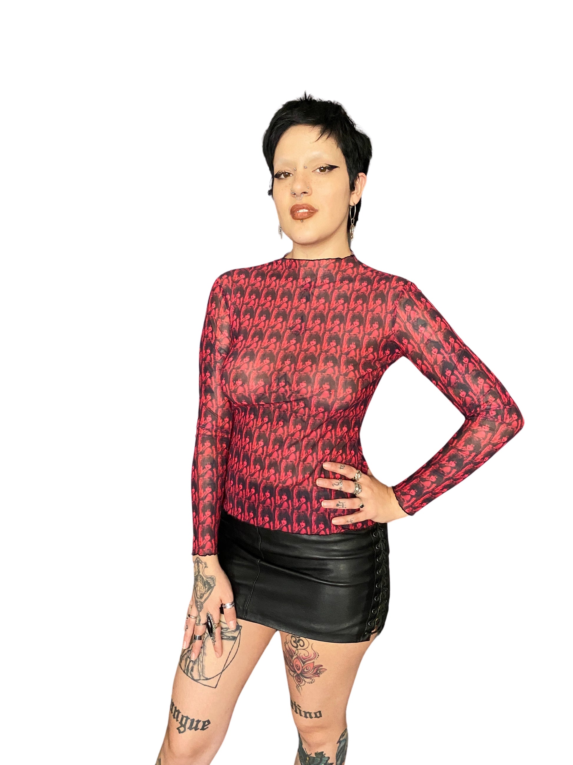 punky mesh top