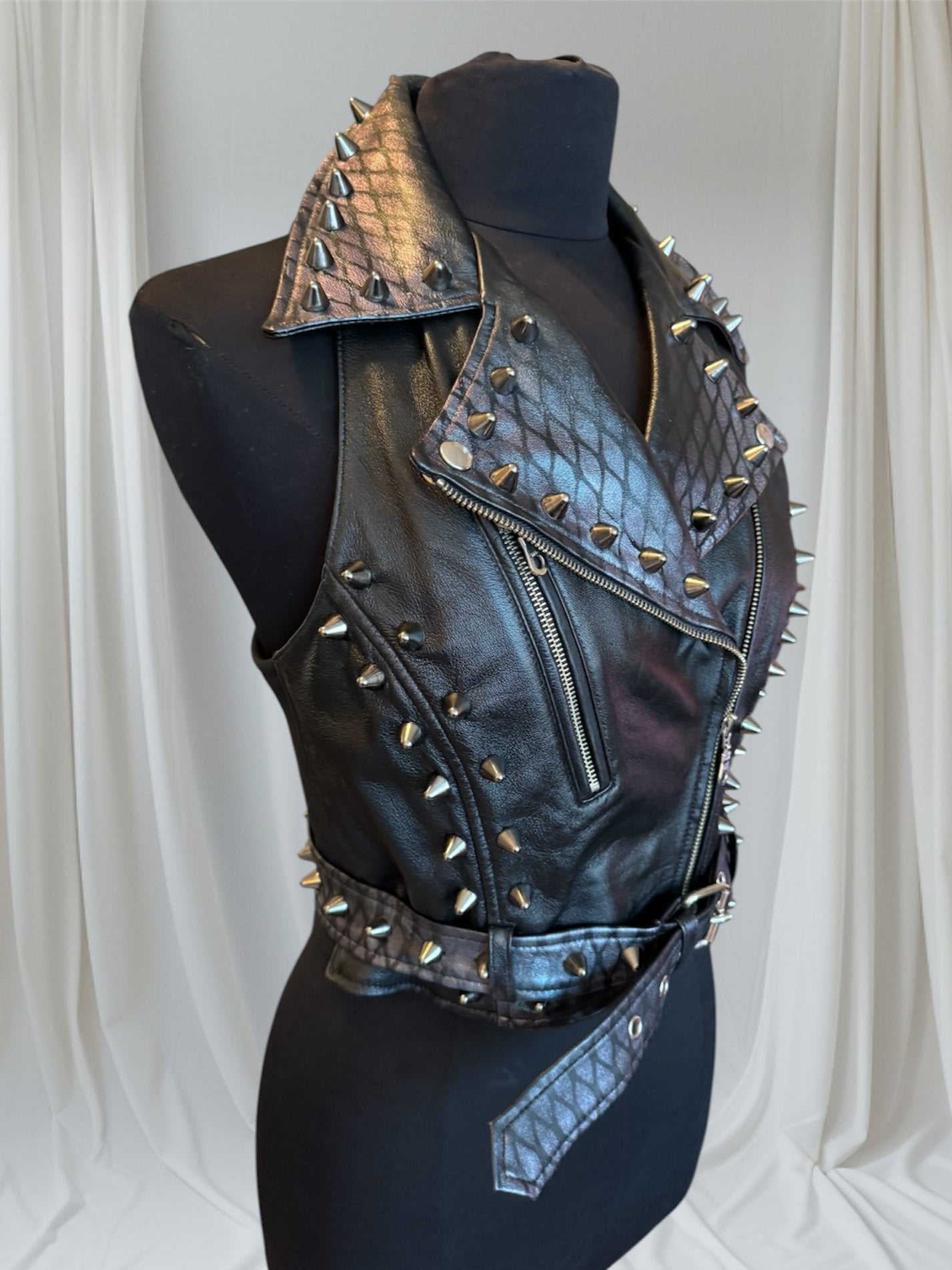 womens studded vest