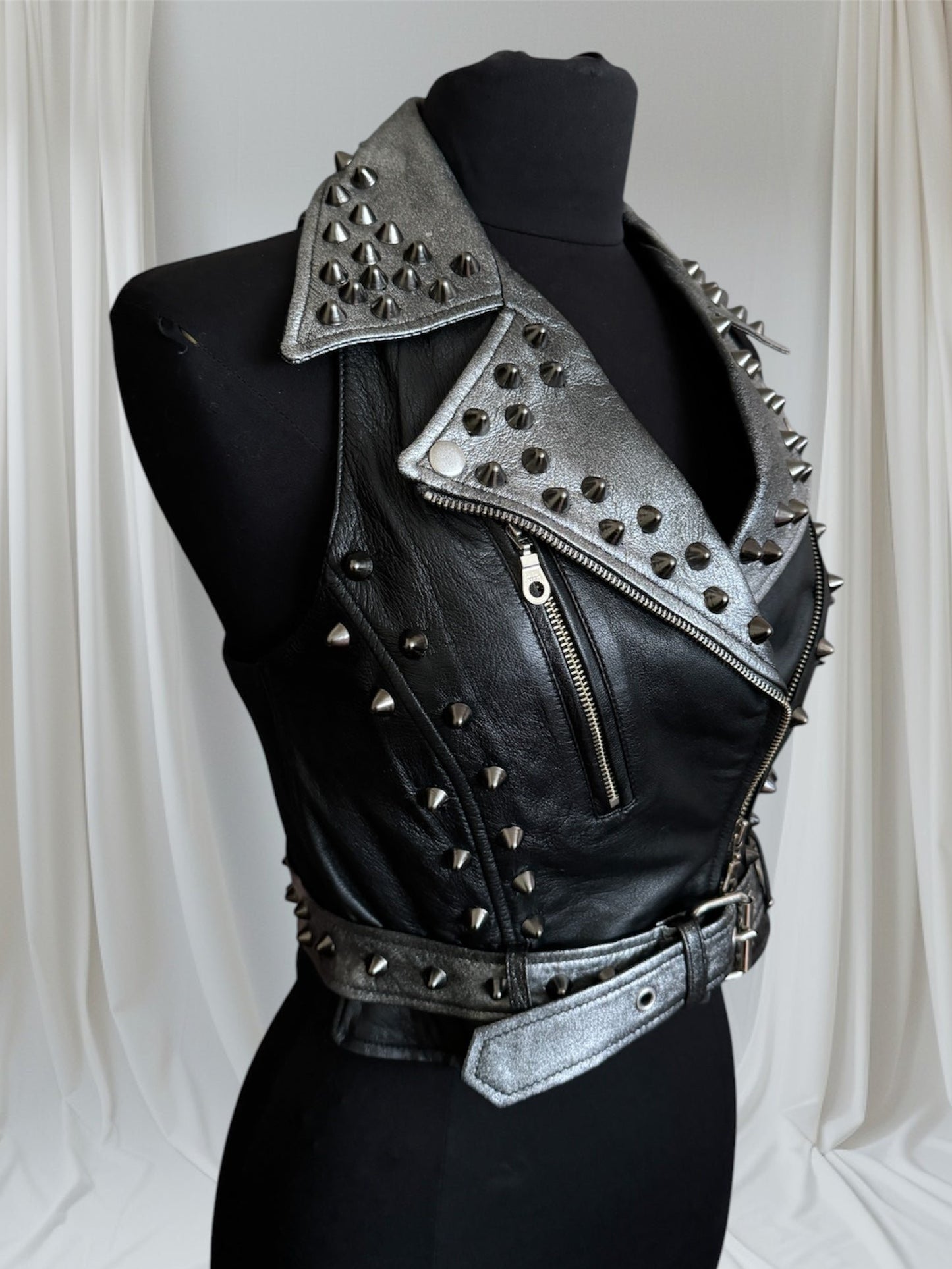 womens studded vest