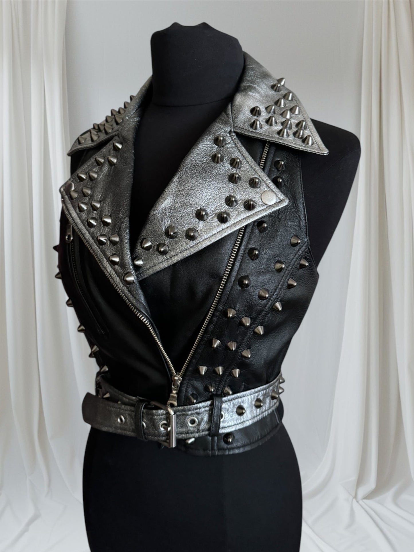 womens studded vest