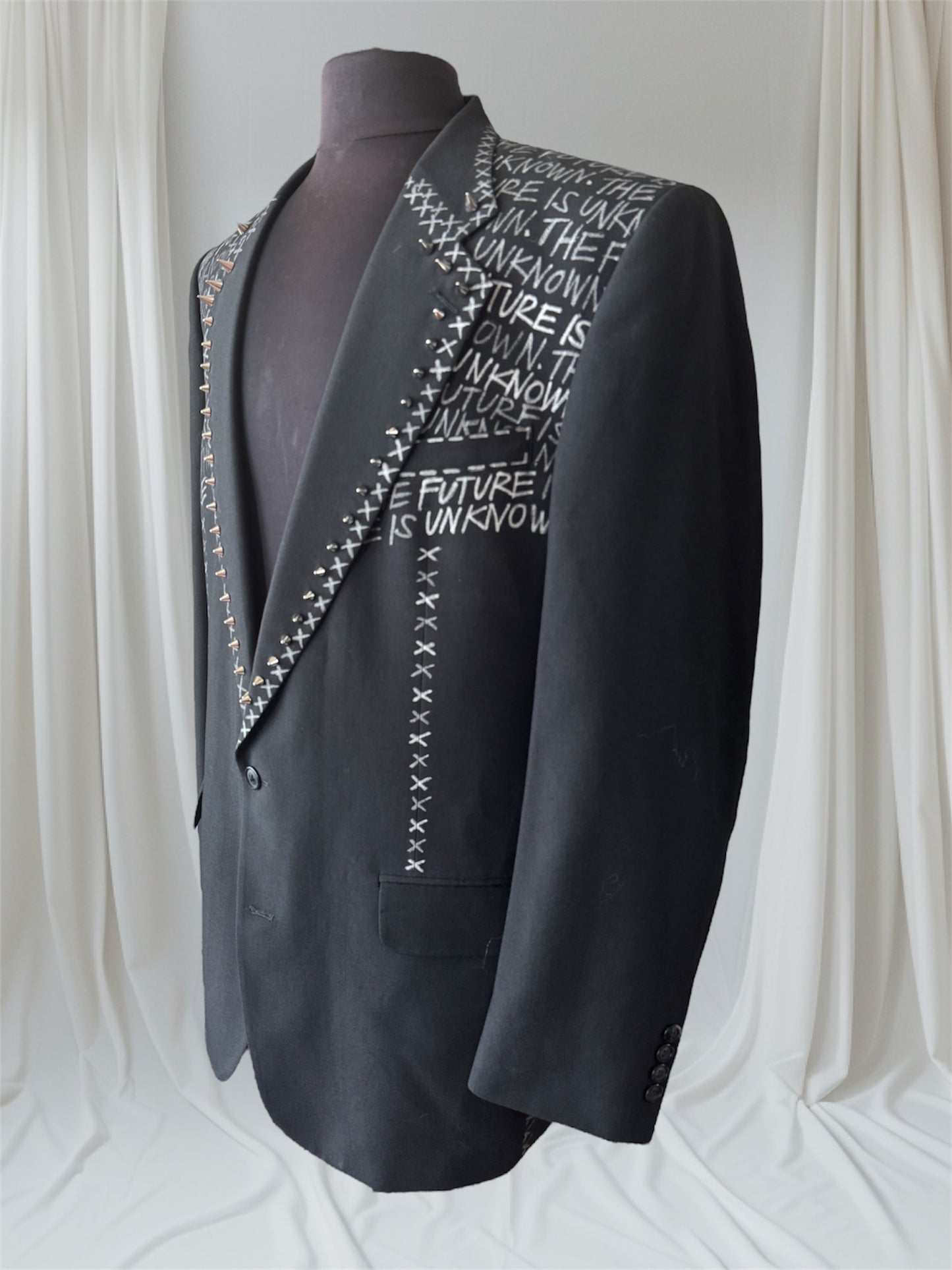 Punk Suit Jacket- The Future is Unknown -L- 44L