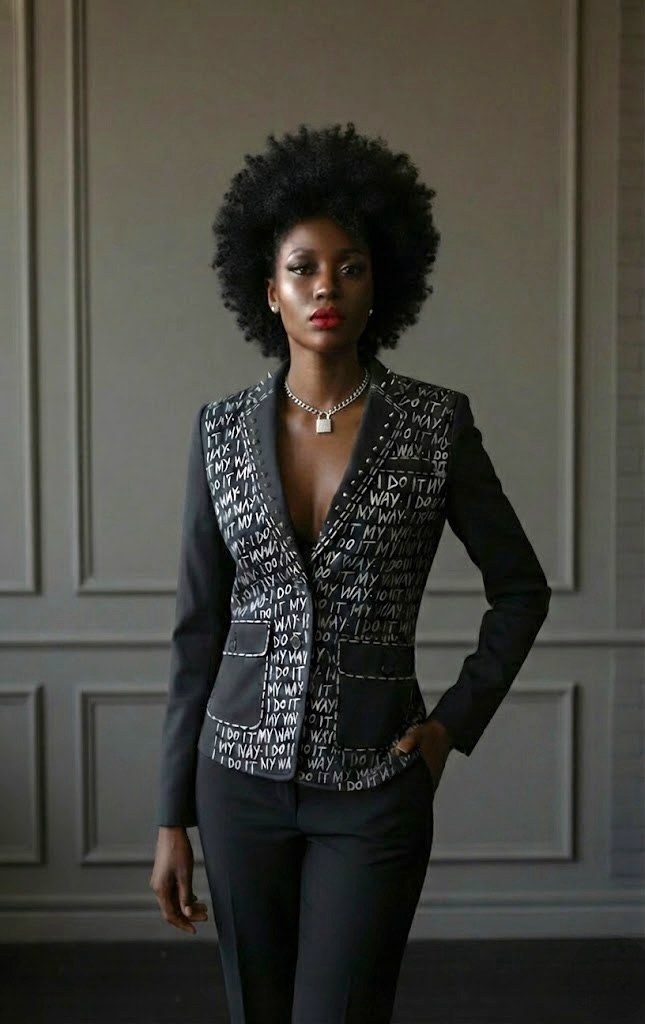 Women’s Punk Suit Jacket –  I Do It My Way – Size S