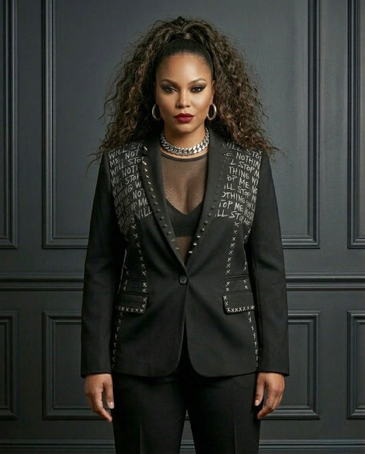Women’s Punk Suit Jacket – Nothing Will Stop Me – Size XL US 12