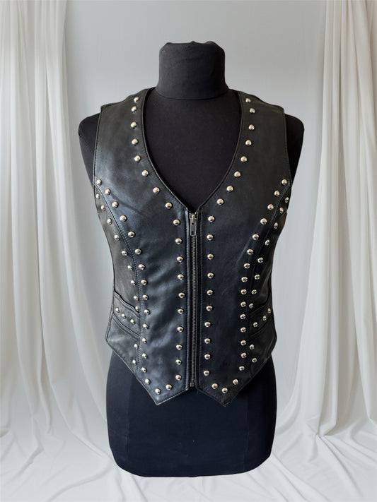 Studded Studded Motorcycle Vest, S