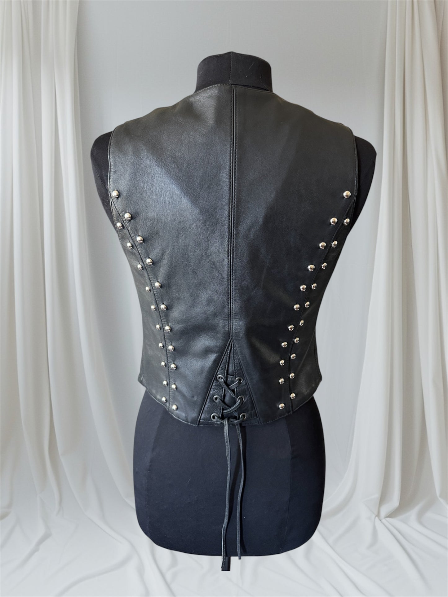 Studded Studded Motorcycle Vest, S