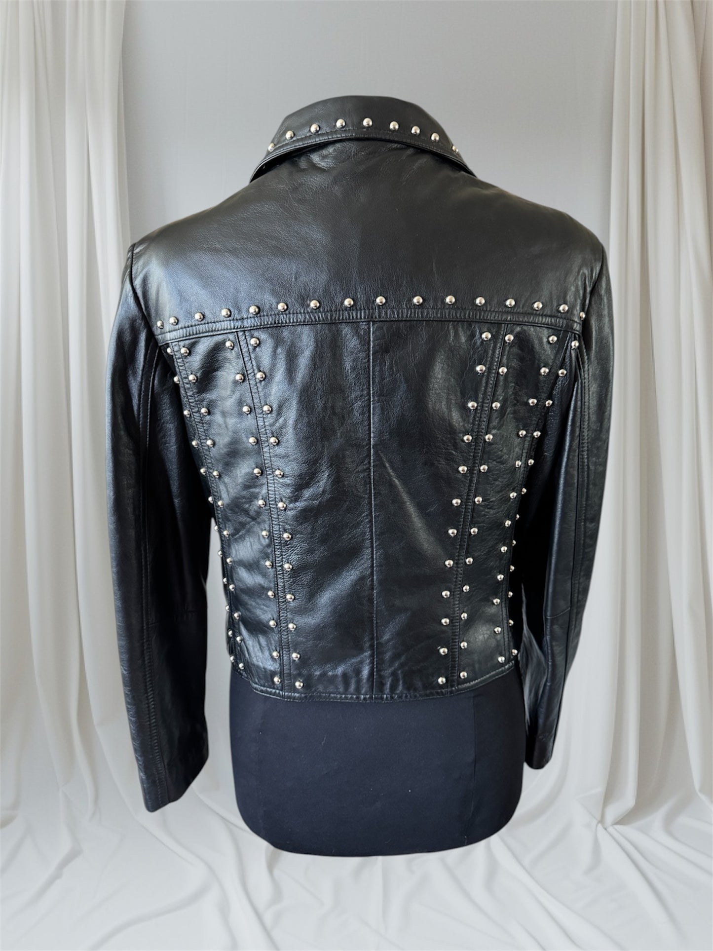 studded vintage leather jacket