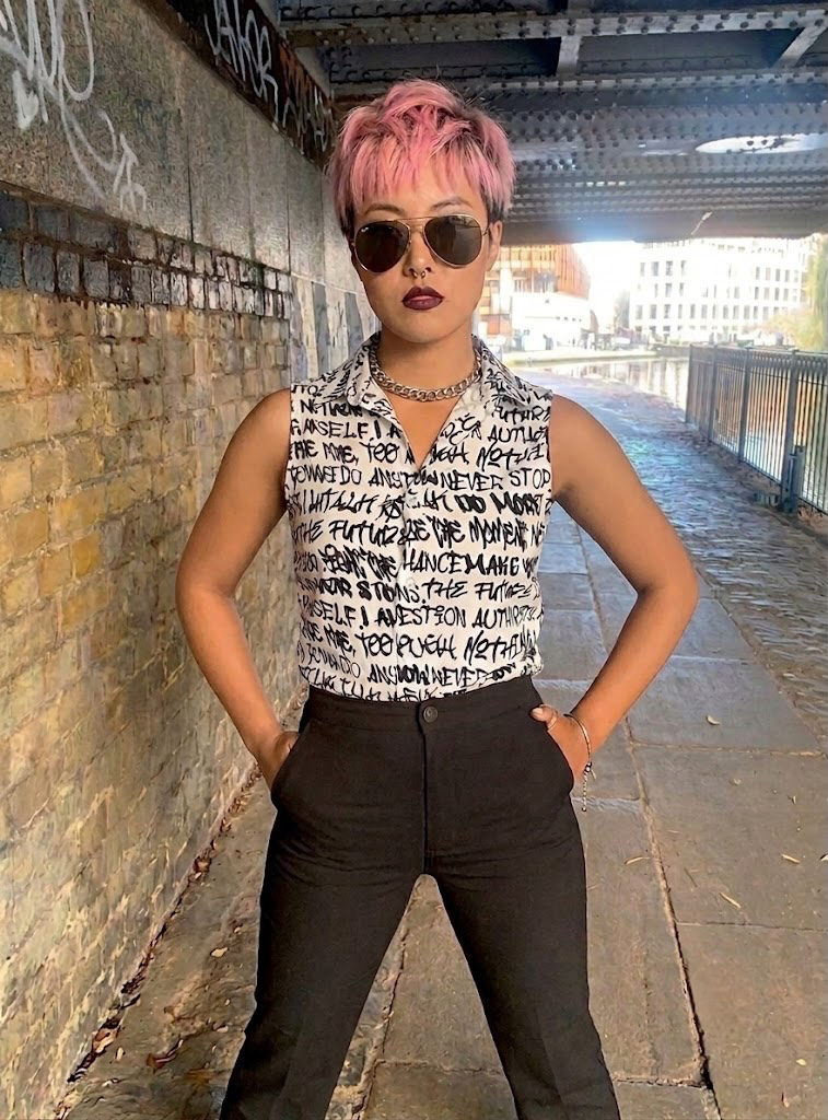 Empowering Graffiti Women's Sleeveless Shirt