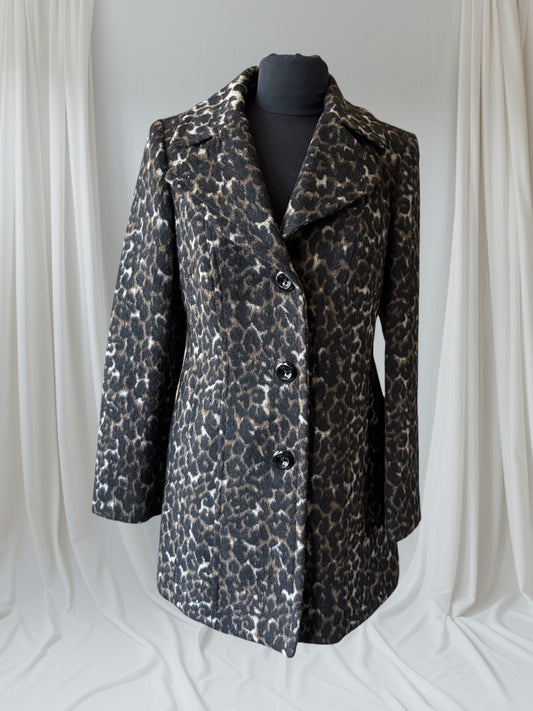 Leopard Print Statement Coat, S