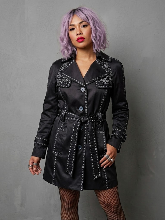 Seize The Moment Womens Trench Coat, M