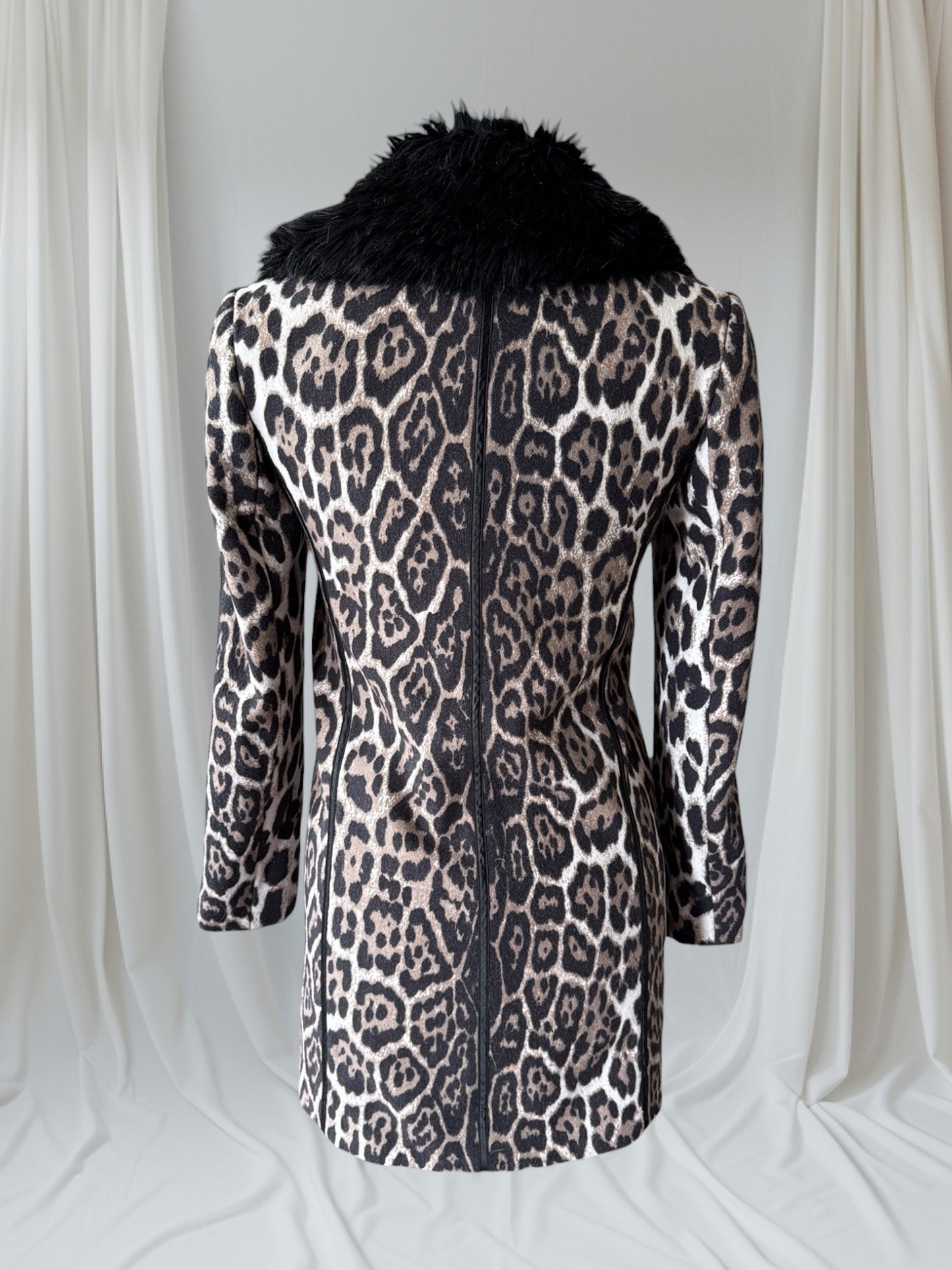 Leopard Print Statement Coat, XS