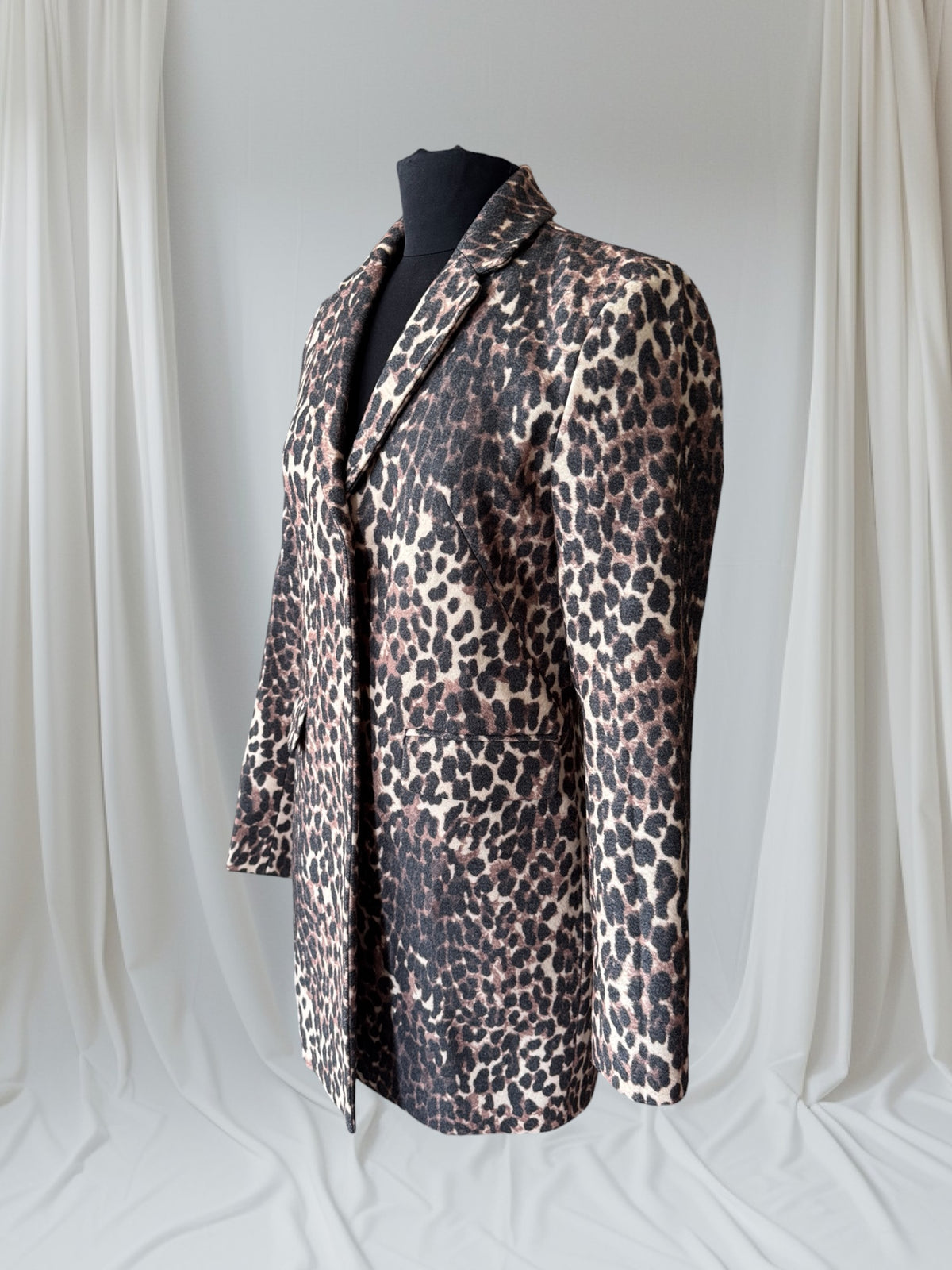 Leopard Print Statement Coat, M