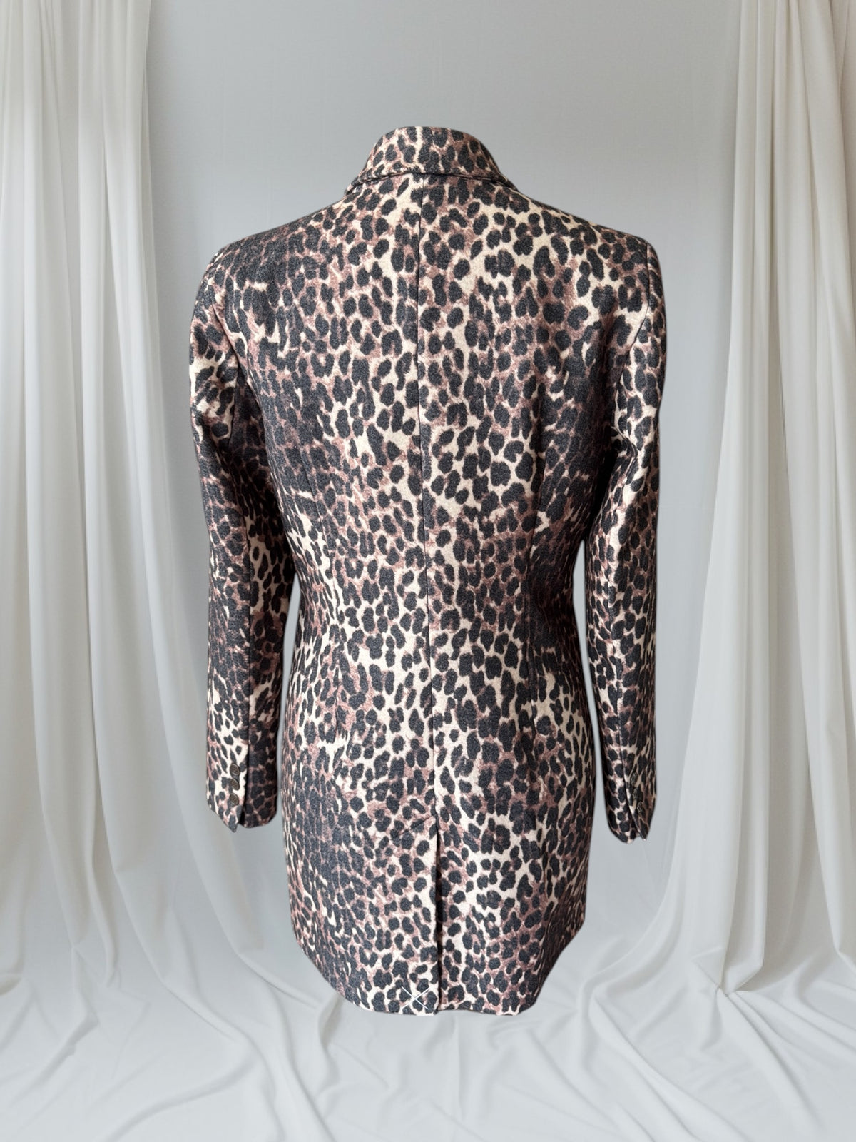 Leopard Print Statement Coat, M