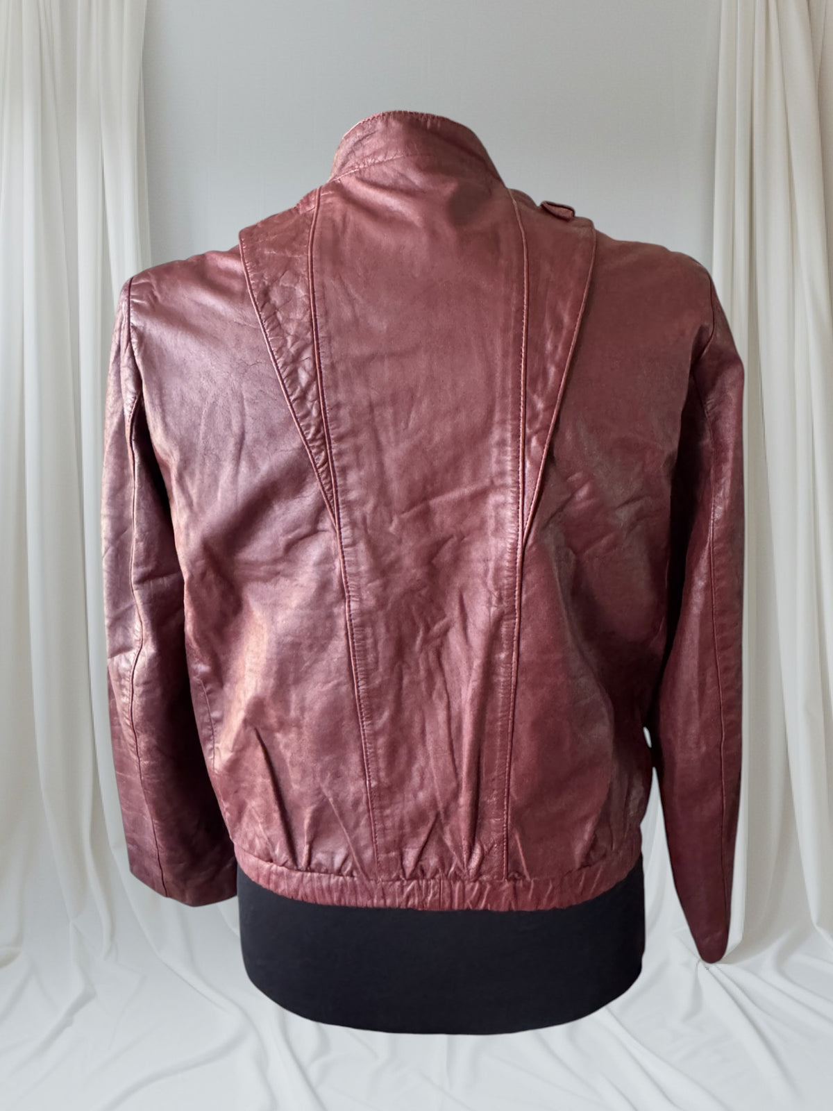 Men's 1970's Brown Vintage Leather Jacket, M/ 42