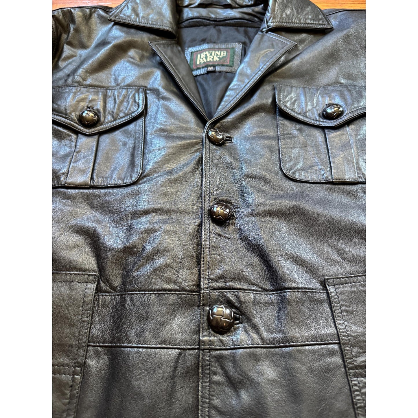 Men's Vintage Leather Jacket, X-Large, 46